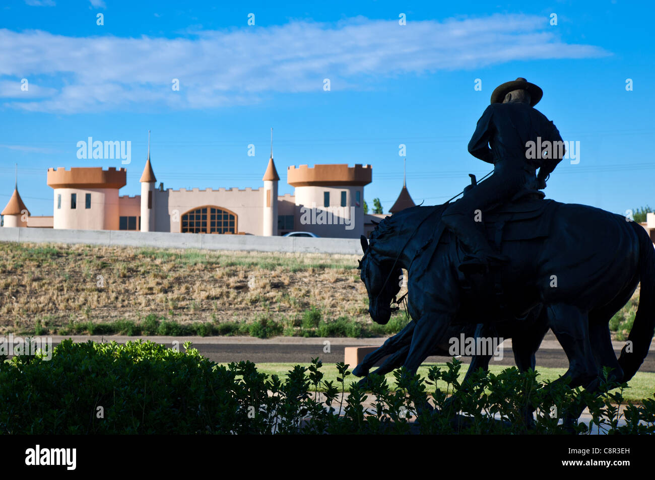 Ee.Uu. Texas, Ruta 66, Amarillo, el caballo de los monumentos de la American Quarter Horse