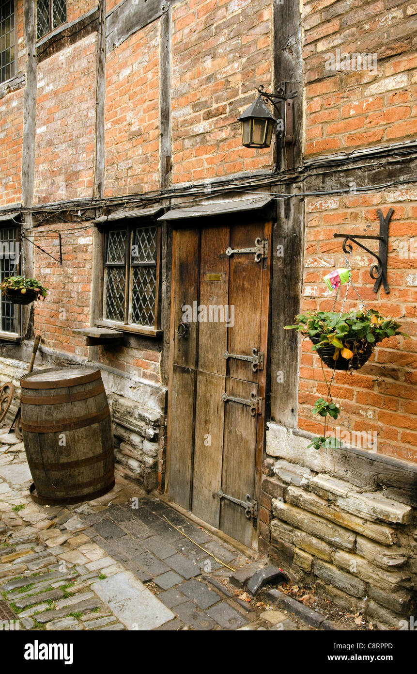 Tudor histórico mundial atracción turista y visitante en Stratford Upon Avon Warwickshire, REINO UNIDO Foto de stock