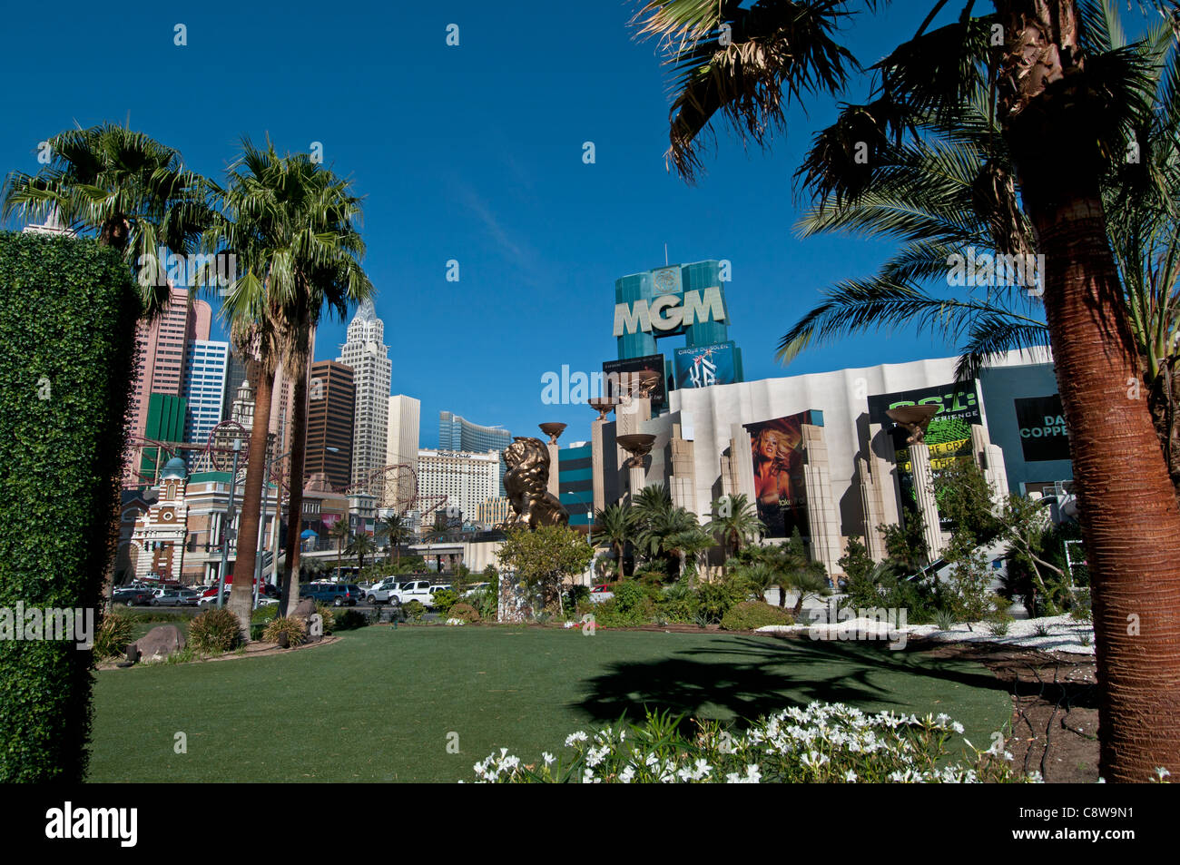 Casino De Nueva York Estatua de la libertad Strip de Las Vegas, la capital mundial del juego de Nevada de los Estados Unidos Foto de stock