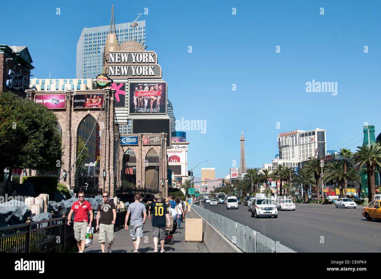 Las Vegas, la capital mundial del juego de Nevada de los Estados Unidos Foto de stock