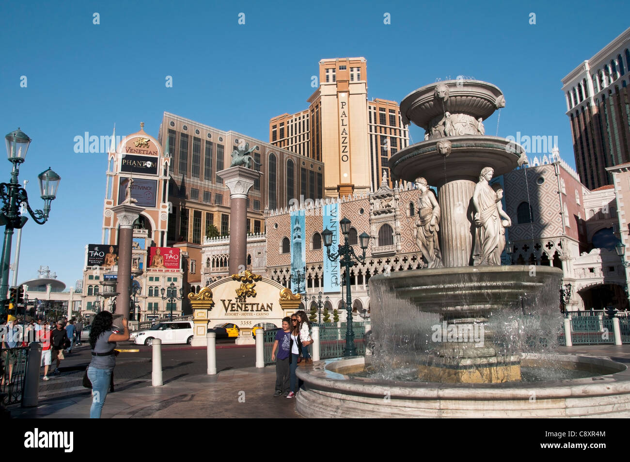 Venecia Venecia Las Vegas, la capital mundial del juego de Nevada de los Estados Unidos Foto de stock