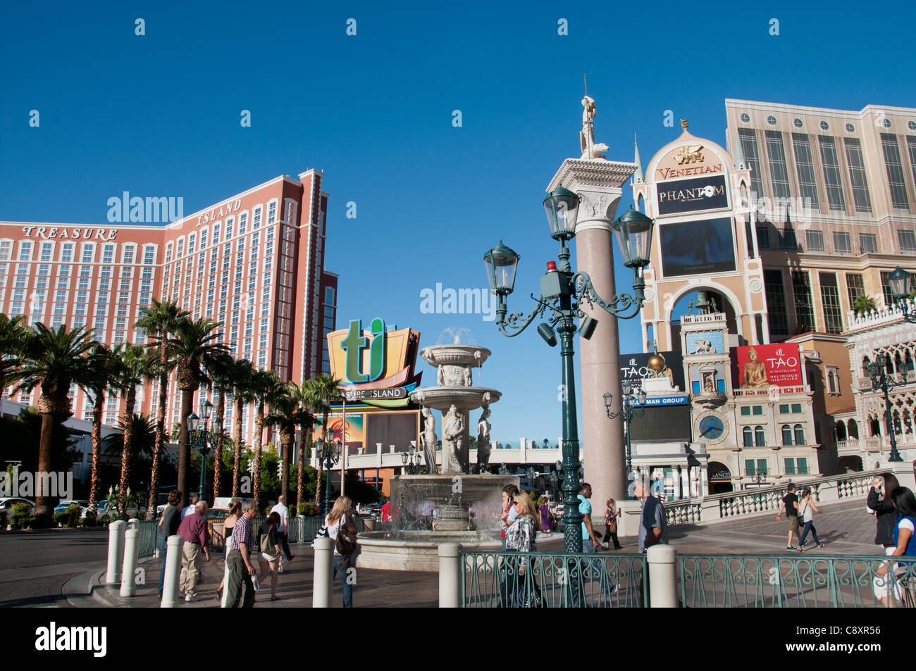 Venecia Venecia Las Vegas, la capital mundial del juego de Nevada de los Estados Unidos Foto de stock