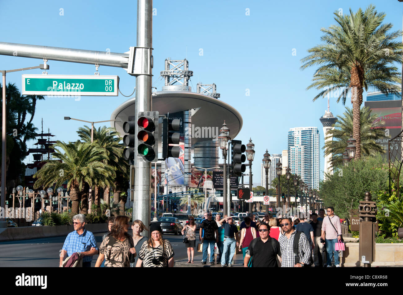 Las Vegas, la capital mundial del juego de Nevada de los Estados Unidos Foto de stock