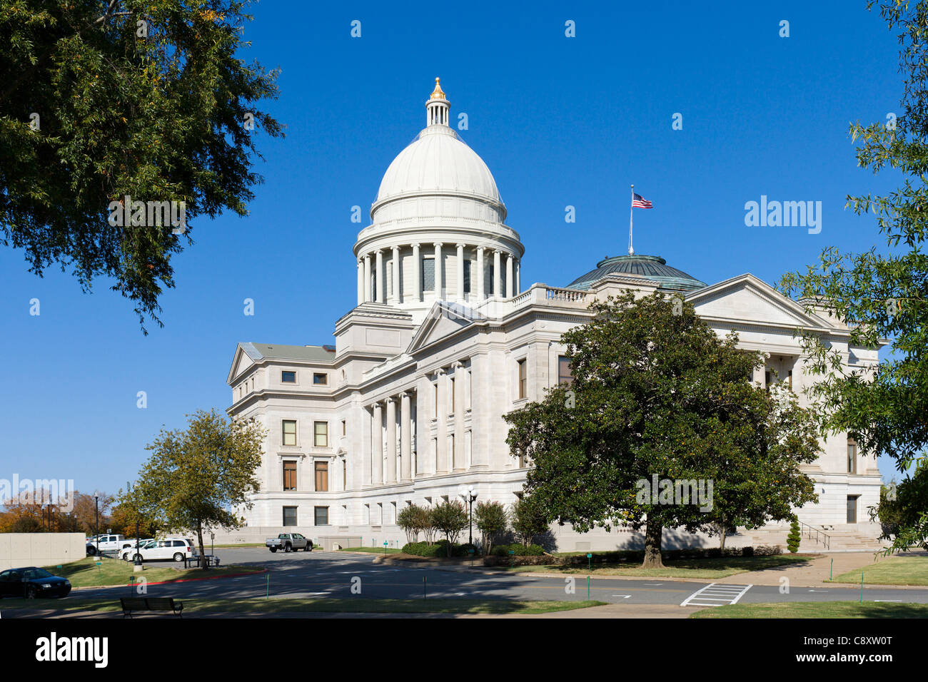 El edificio del Capitolio del estado de Arkansas, Little Rock, Arkansas, EE.UU. Foto de stock