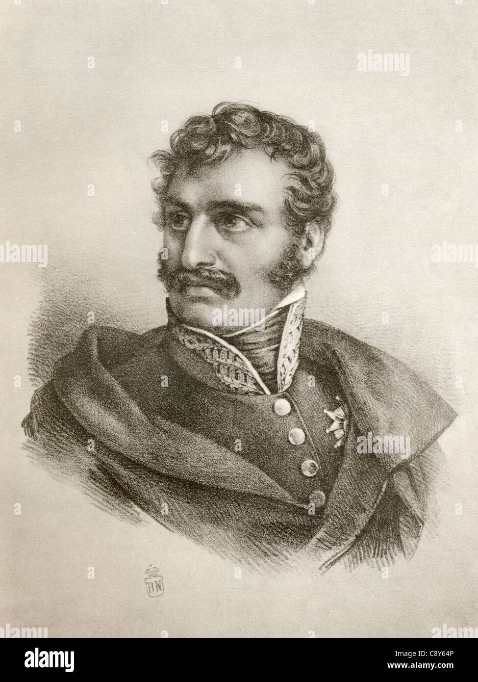 Francisco Ballesteros, 1770 - 1832. General español durante la Guerra de Independencia Española. Foto de stock