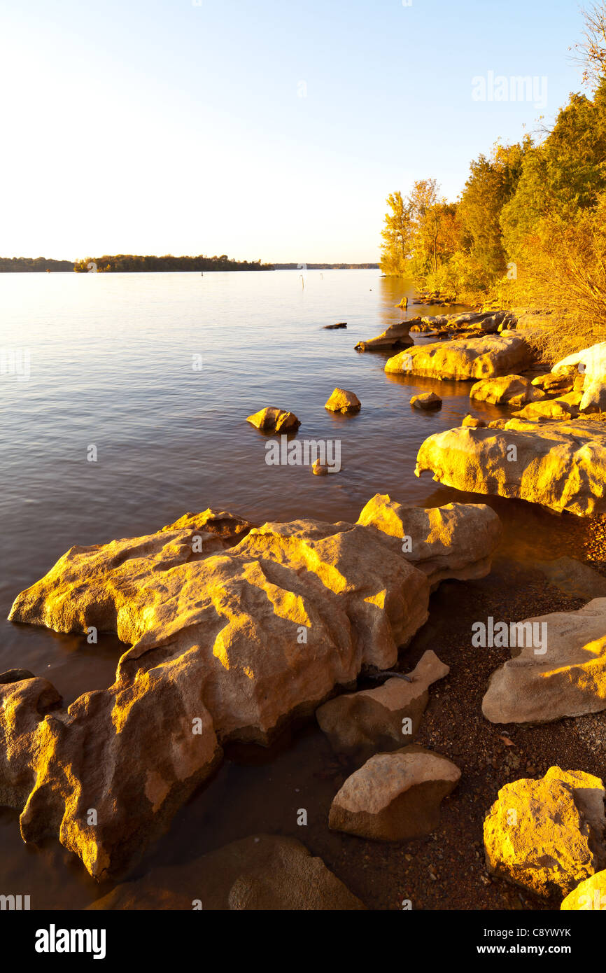 En shoreline poole perillas Recreation Area Foto de stock