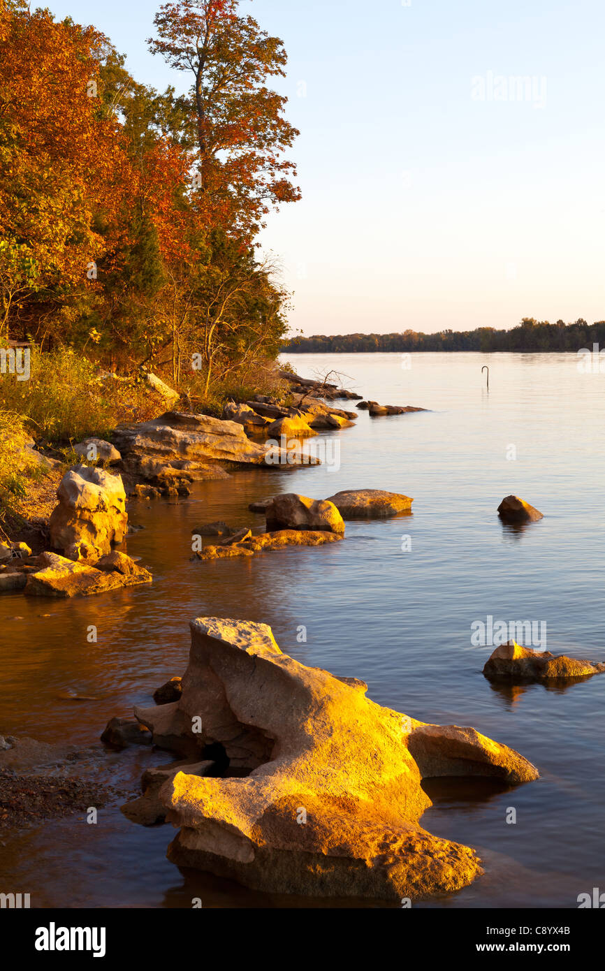 En shoreline poole perillas Recreation Area Foto de stock