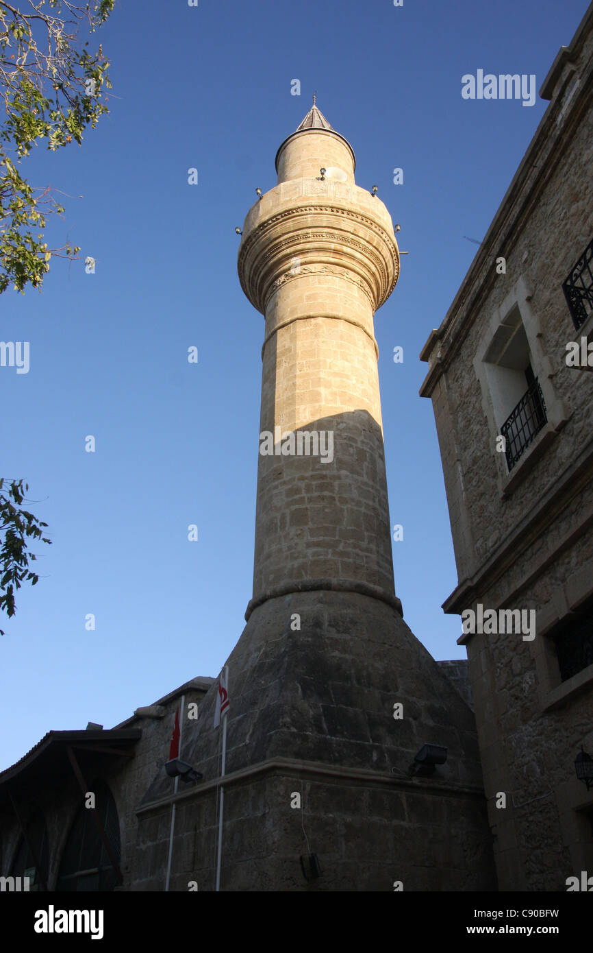 Agha Cafer Pasha Mezquita, Kyrenia, Norte de Chipre Foto de stock