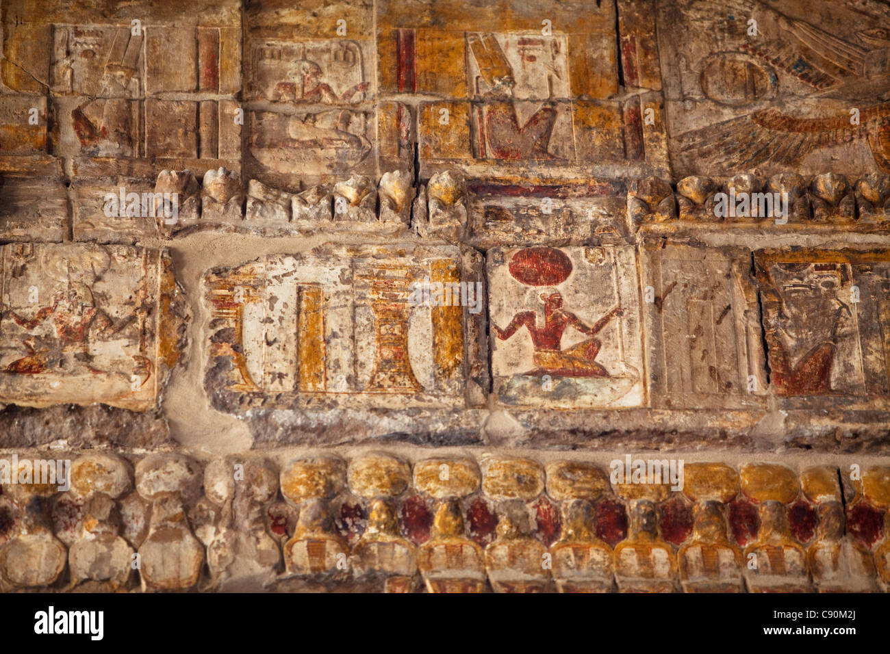 La decoración de la capilla de Amón, el Templo de Luxor, Luxor, Egipto,  África Fotografía de stock - Alamy