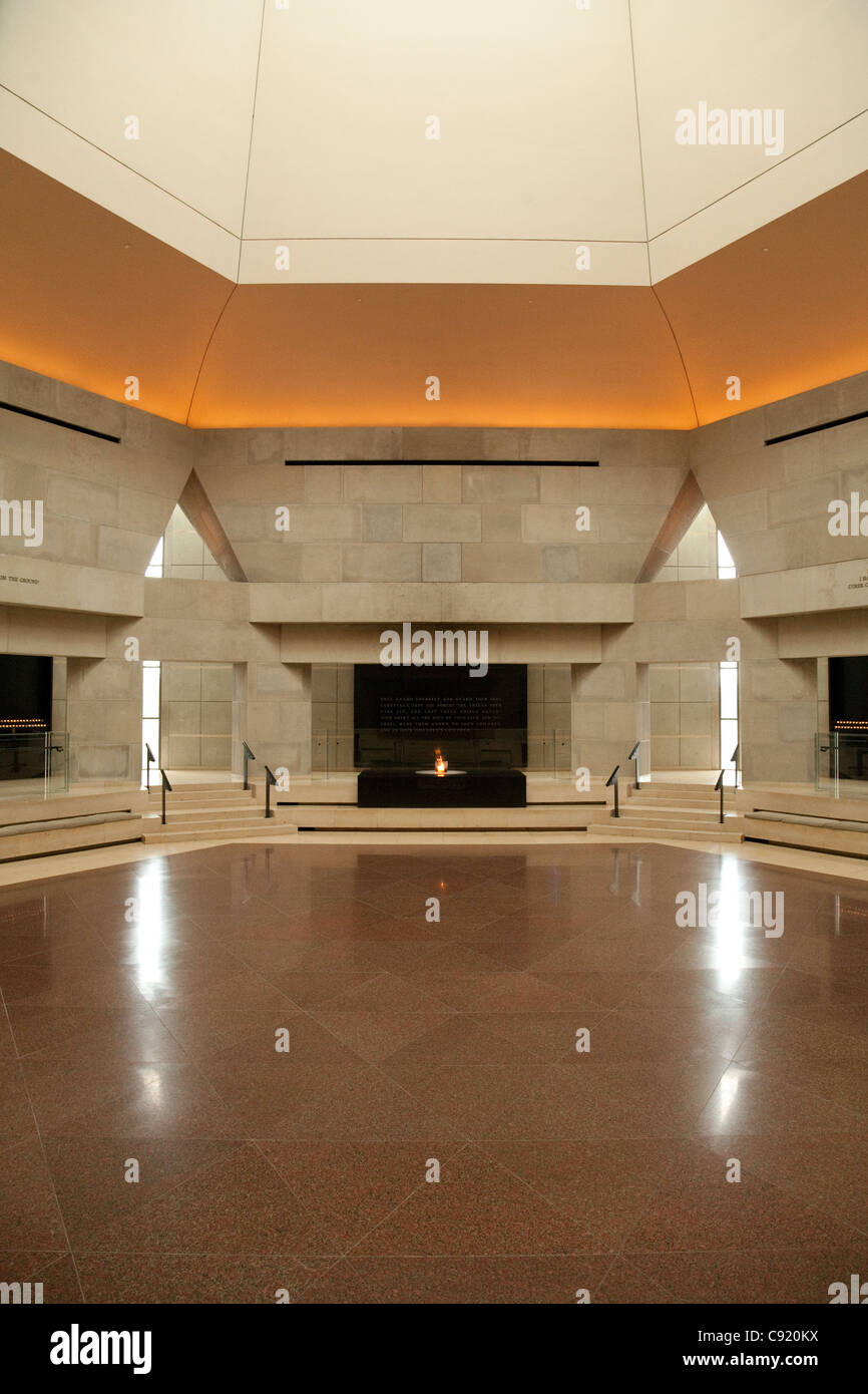 La "Sala del recuerdo", El Nacional, el Museo del Holocausto de Washington DC, EE.UU. Foto de stock