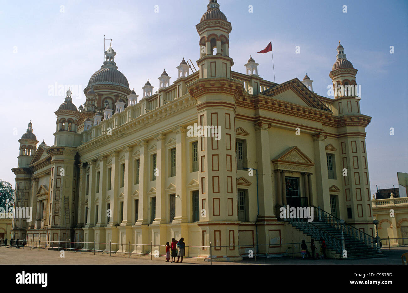 La India, Madhya Pradesh, Panna. La compra Baldev Indo-Palladian ablend muestra de arquitectura. Foto de stock