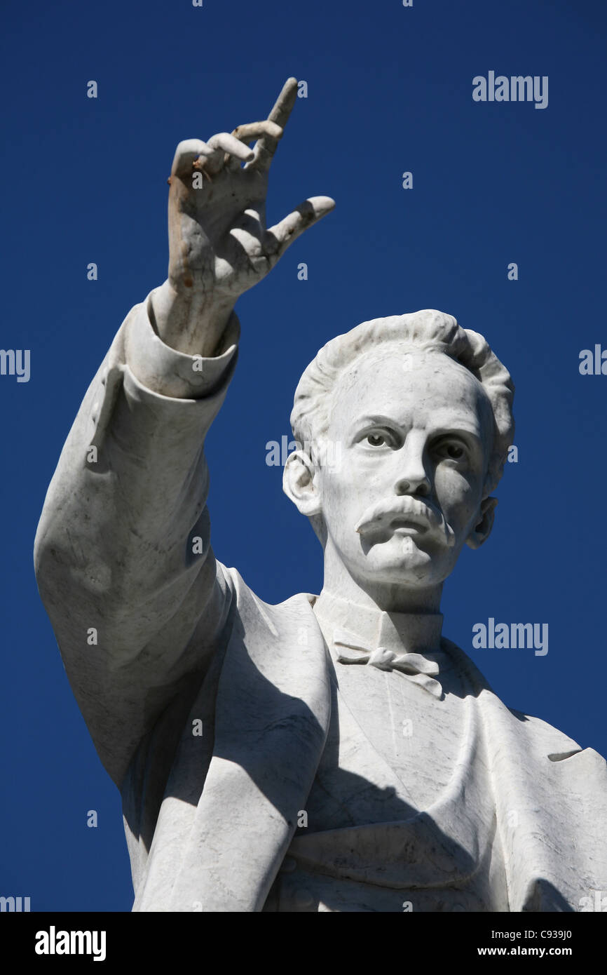 Monumento al héroe nacional cubano José Martí en el Parque Central de La Habana, Cuba. Foto de stock