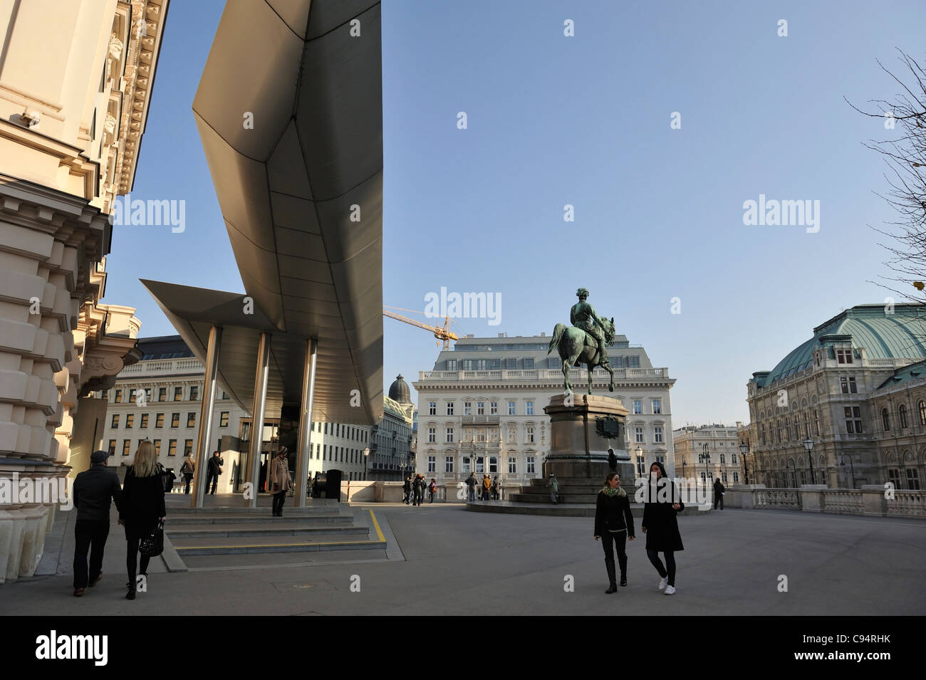 Monumentos del centro de la ciudad de Viena, Wein, Austria Foto de stock