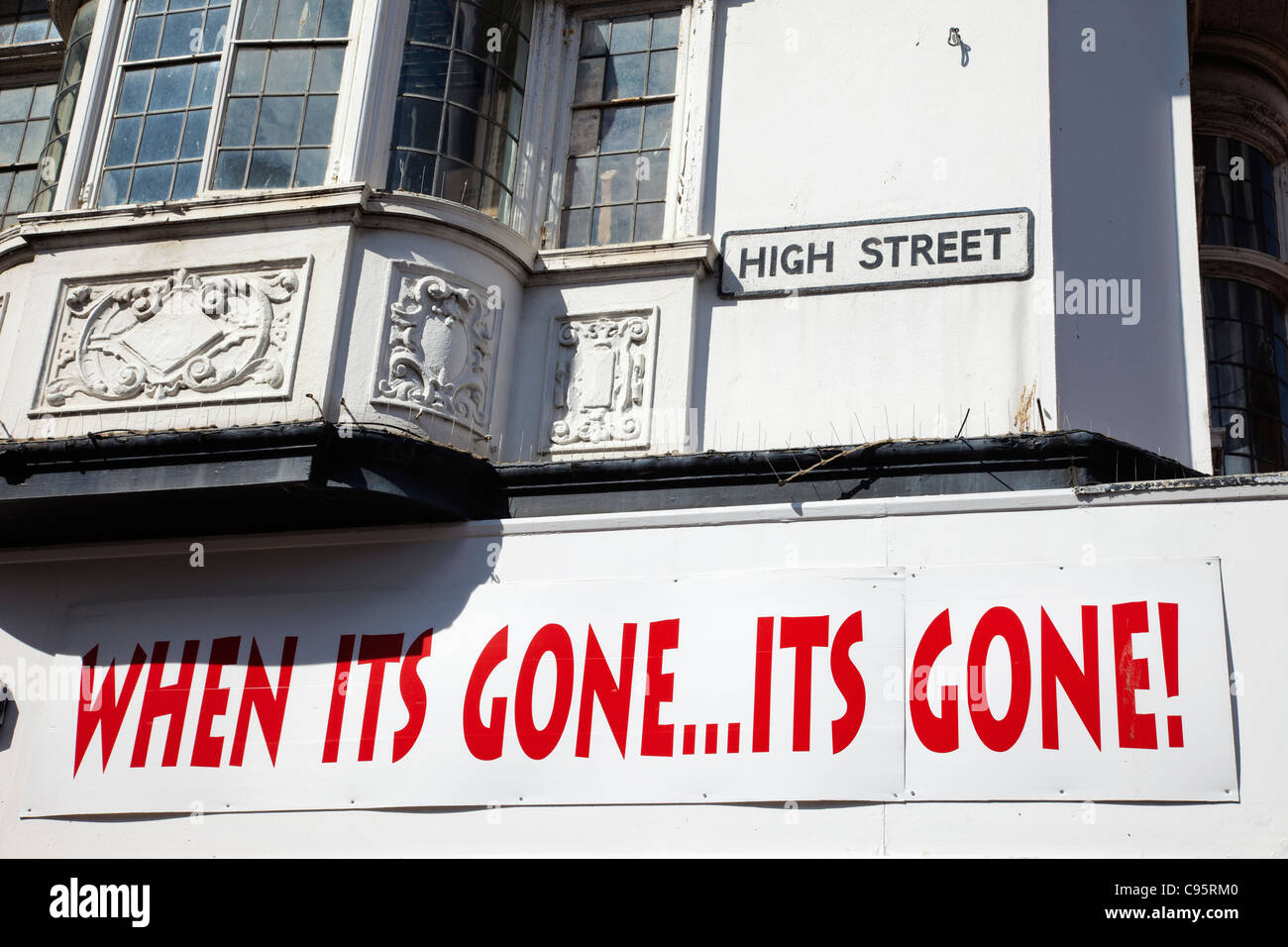 Inglaterra, Kent, tratar, High Street Signos Foto de stock