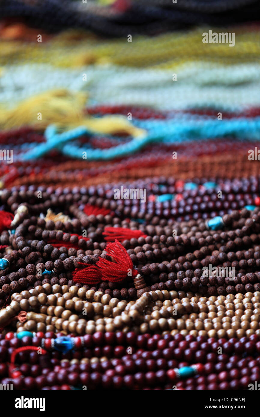 Oración para la venta japamalas India Foto de stock