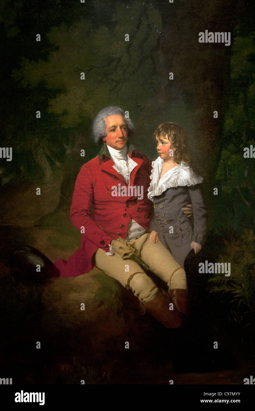 La madera y el hijo de Ralph Winstanley 1787 por Francis Wheatley British Foto de stock