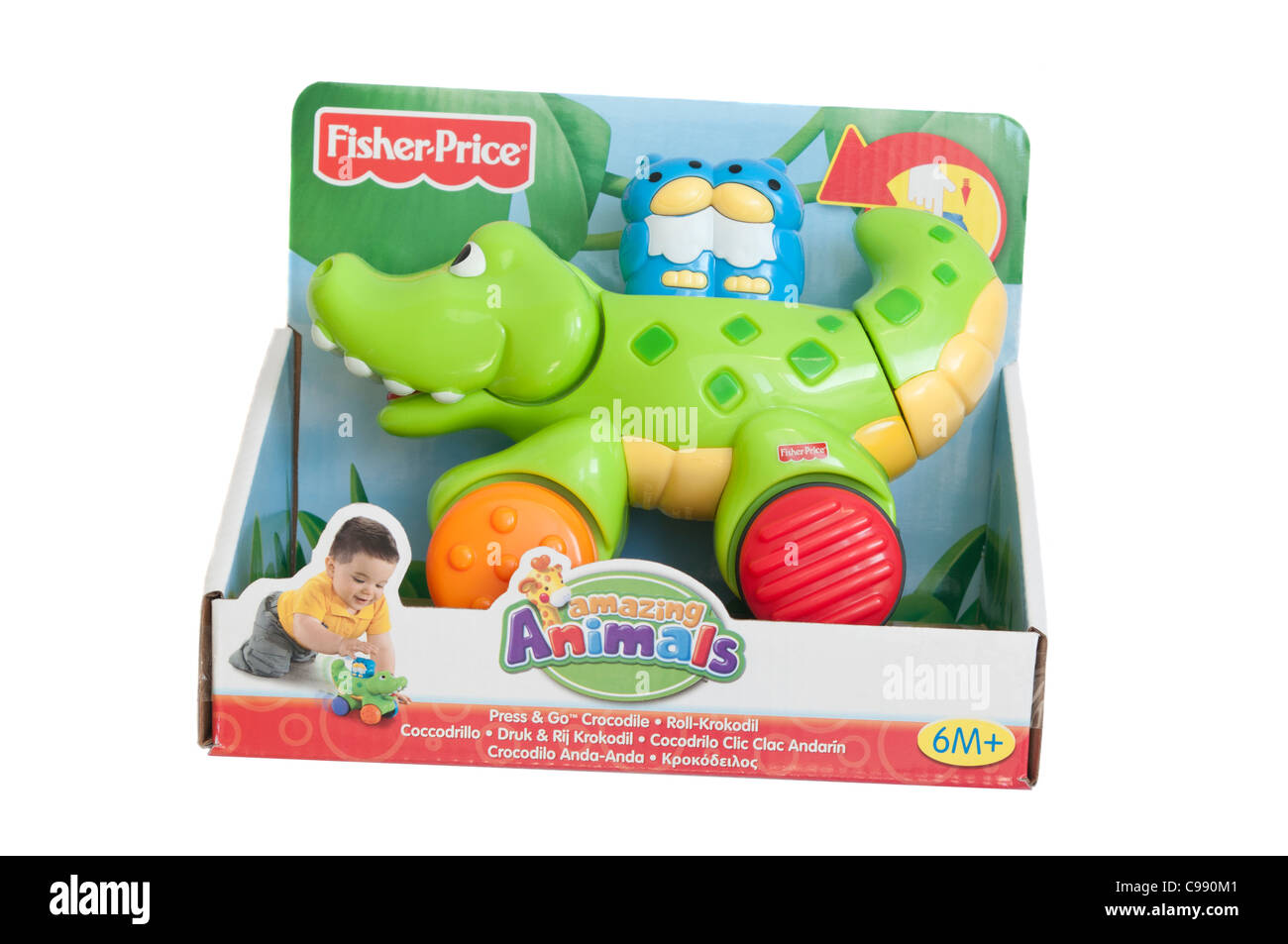 Niños Niños Fisher Price juguetes juguetes de plástico Fotografía de stock  - Alamy