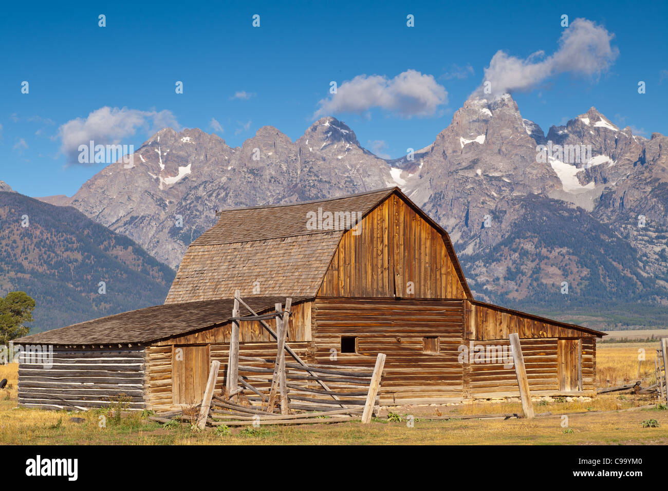 Moulton granero en el parque nacional Grand Teton Foto de stock