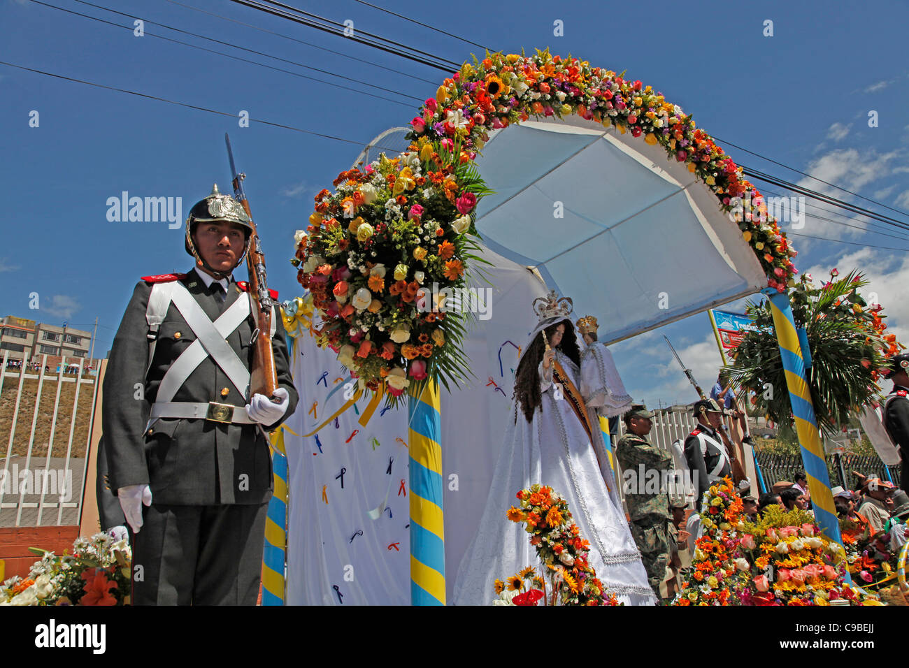 "Fiesta de la Mama Negra" tradicional fiesta en Latacunga, Ecuador