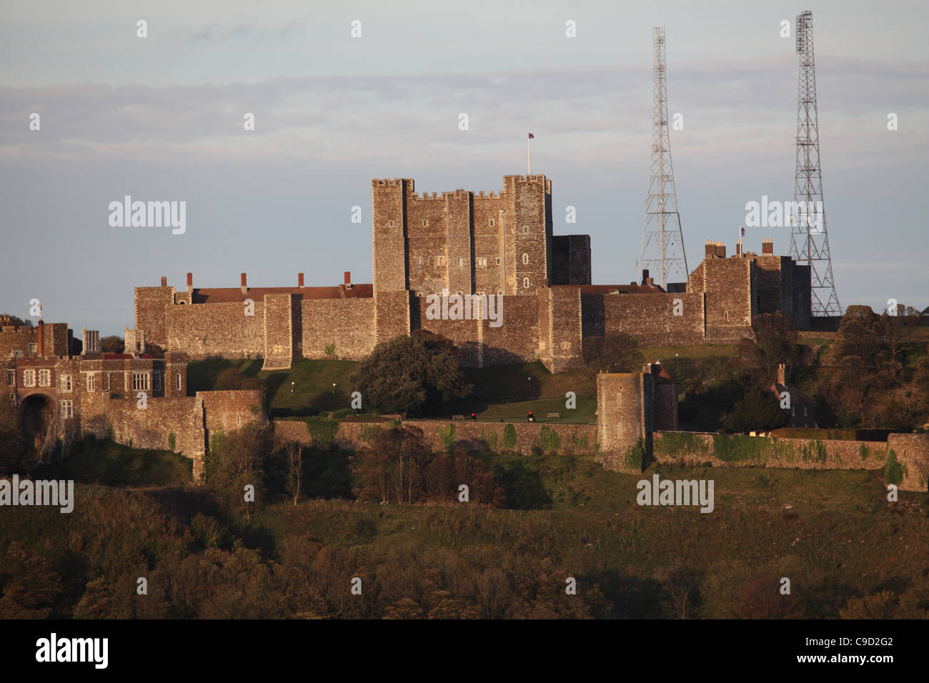 Castillo de Dover, Kent, Inglaterra Foto de stock