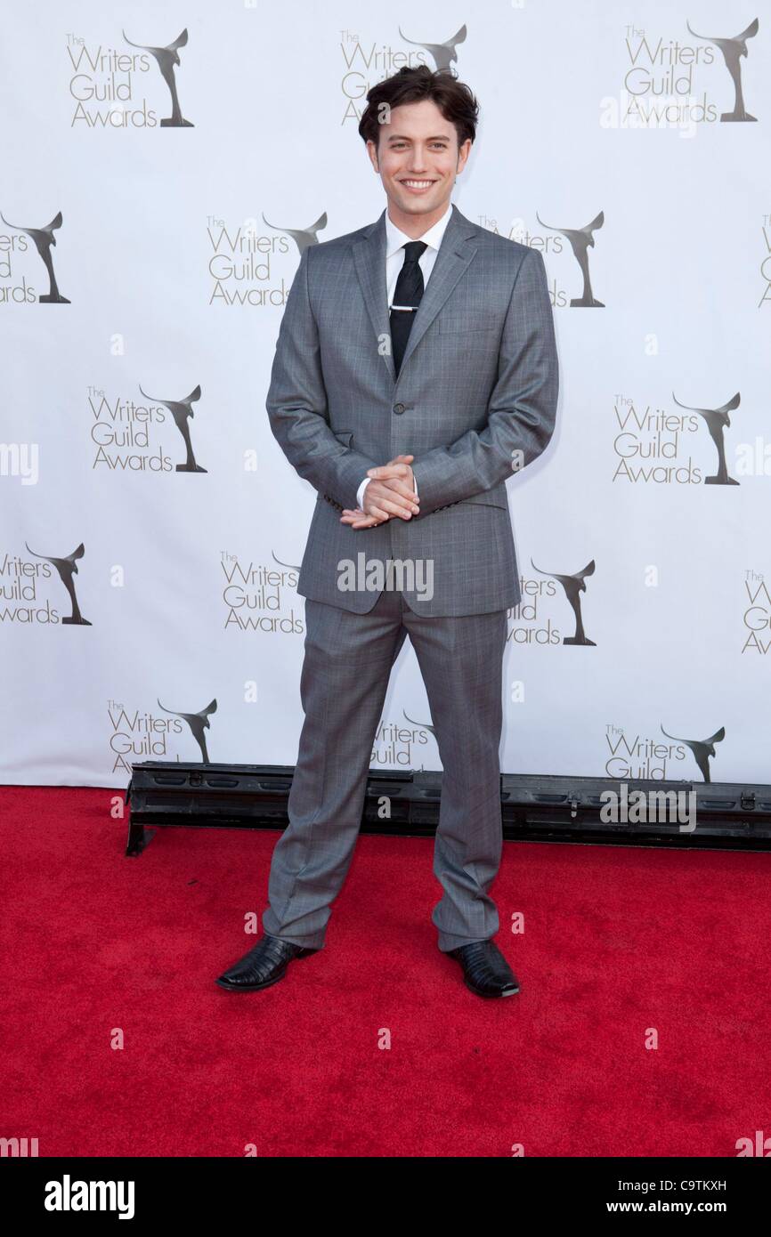 Jackson Rathbone en la asistencia para la 64ª Anual de 2012 Writers Guild of America WGA Awards, Hollywood Palladium, Los Angeles, CA, 19 de febrero de 2012. Foto por: Emiley Schweich/Everett Collection Foto de stock