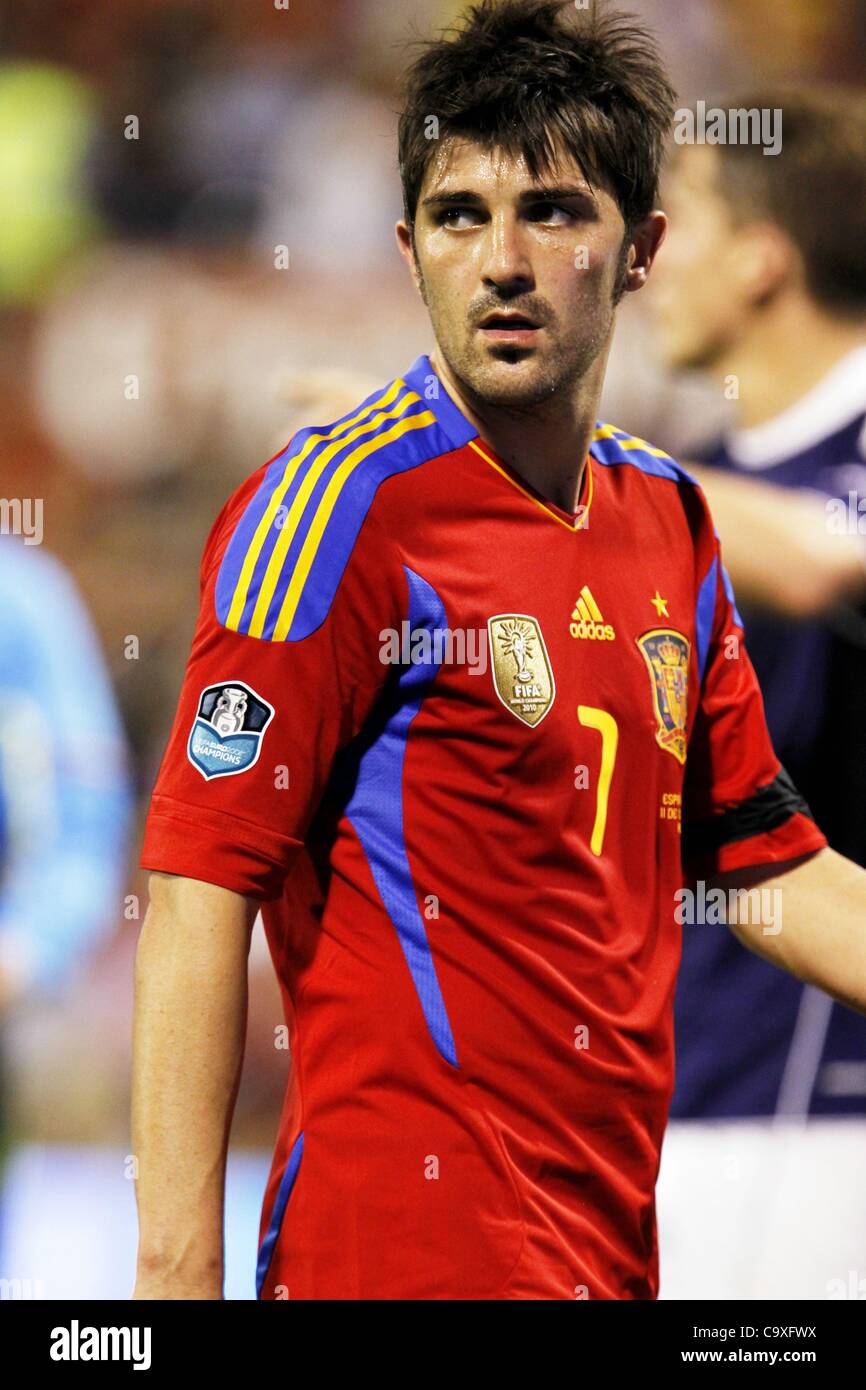 David Villa (ESP), 11 de octubre de 2011 - Fútbol / Fútbol UEFA Euro 2012 :  ronda clasificatoria partido