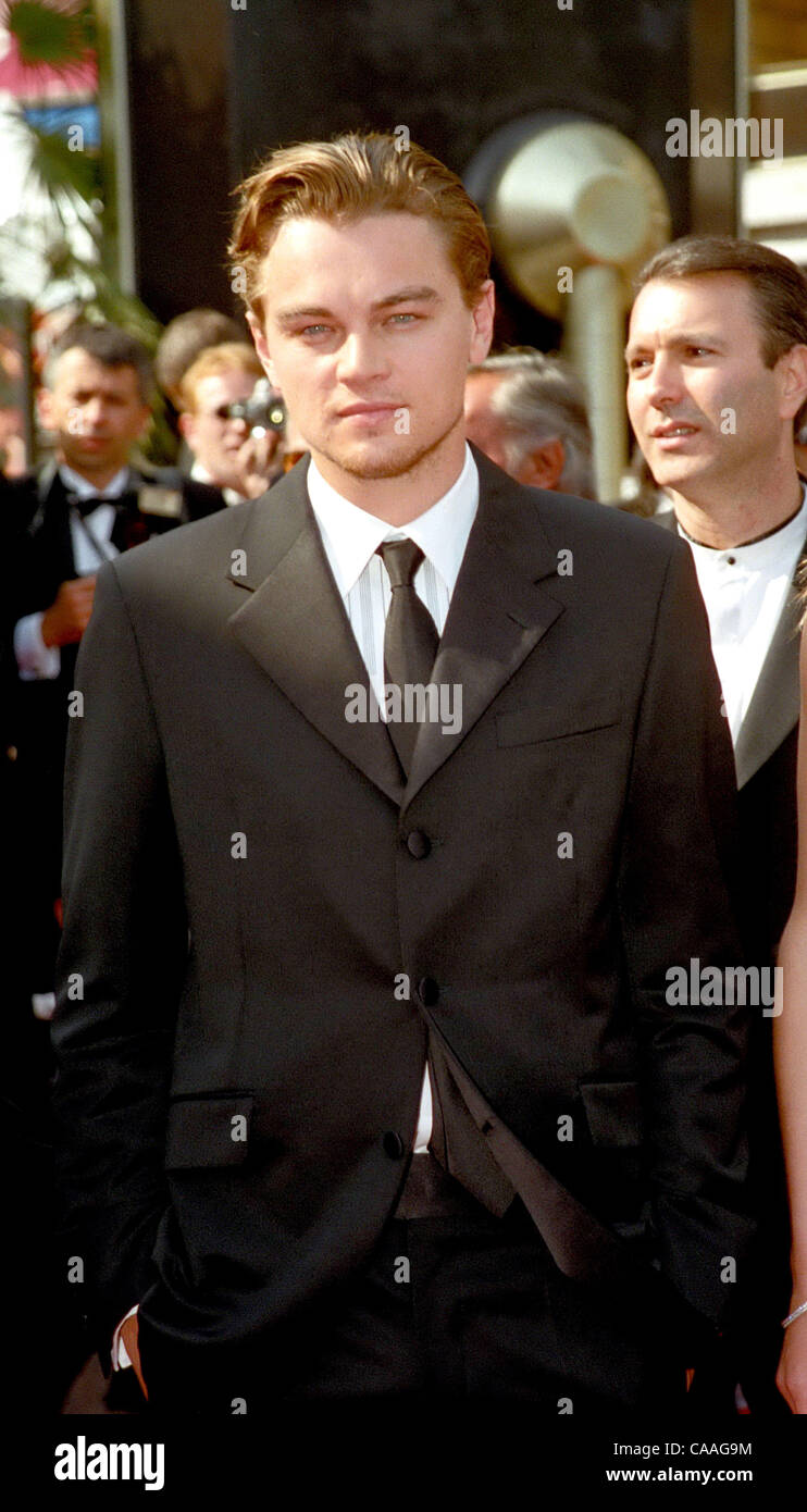 Mayo 17, 2003; Cannes , RIVIERA FRANCESA, Francia; Leonardo Dicaprio en Gangs of New York Premiere obligatorio crédito: Foto por Frederic Injimbert/ZUMA Press. (©) Copyright 2003 por Frederic Injimbert Foto de stock