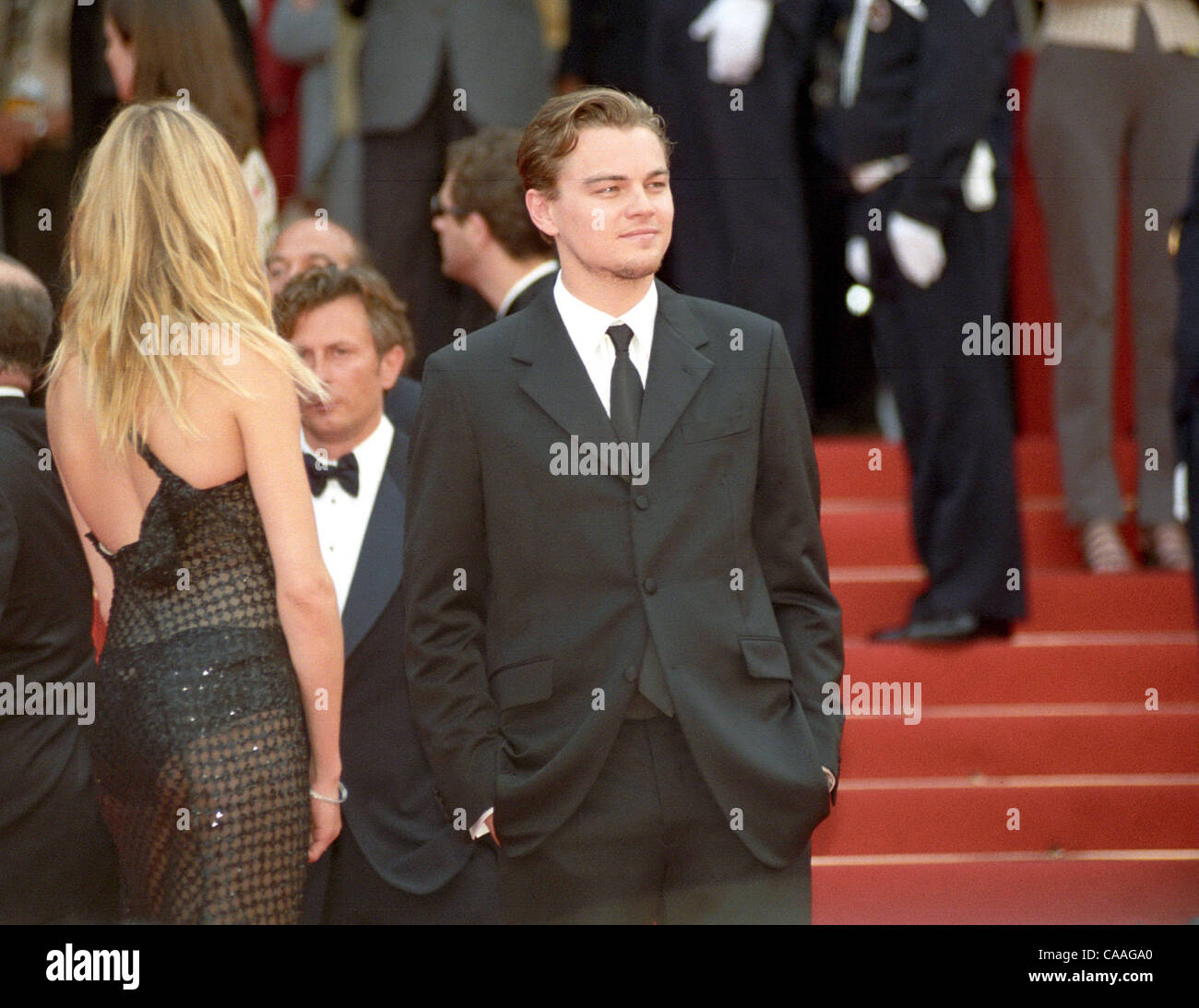 Mayo 17, 2003; Cannes , RIVIERA FRANCESA, Francia; Leonardo Dicaprio en Gangs of New York Premiere obligatorio crédito: Foto por Frederic Injimbert/ZUMA Press. (©) Copyright 2003 por Frederic Injimbert Foto de stock