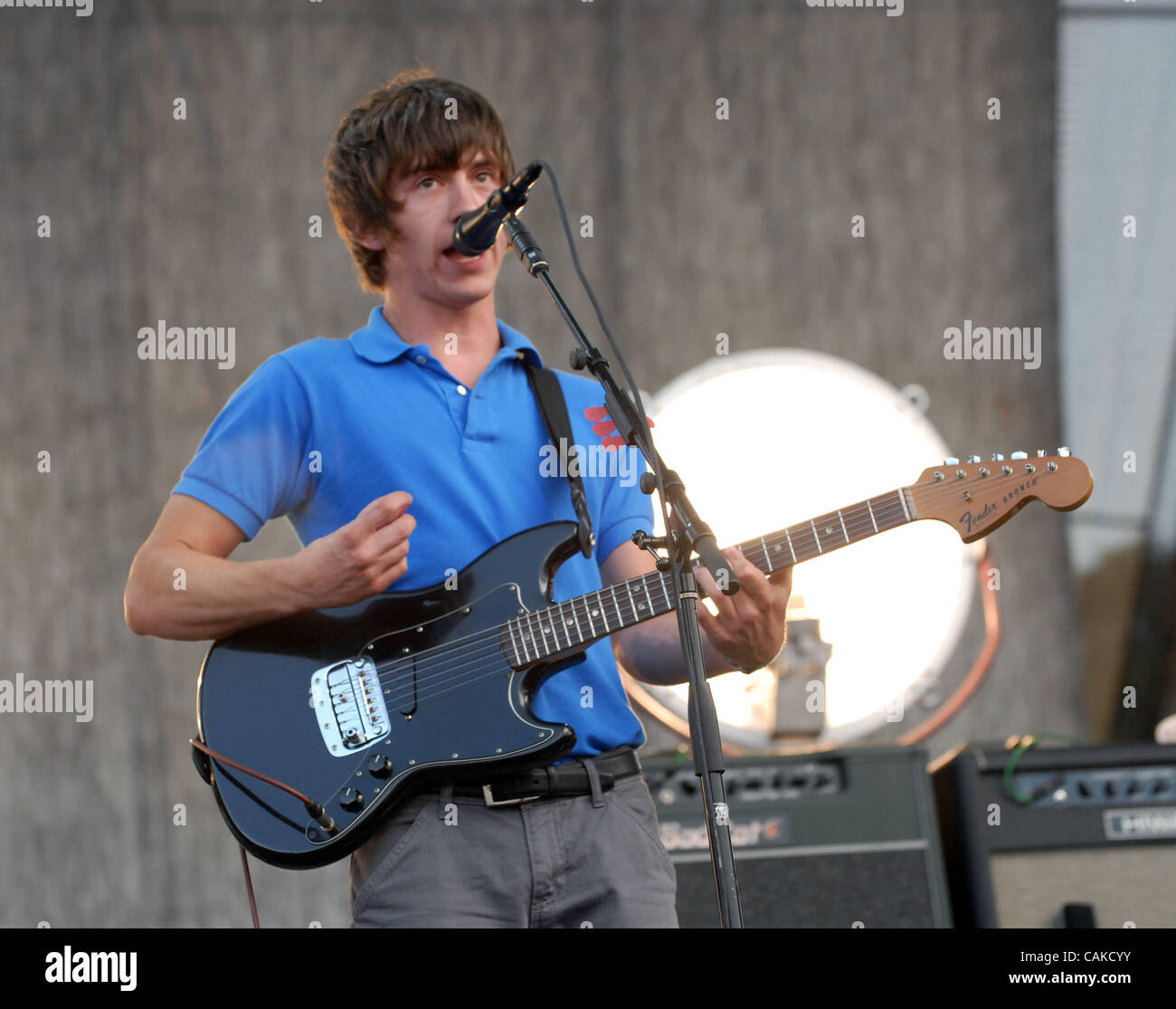 Septiembre 15, 2007 TX, EE.UU., el cantante / guitarrista Alex Turner de Arctic Monkeys la banda tocar en vivo como parte del Austin City Limits Music Festival, que tuvo lugar en
