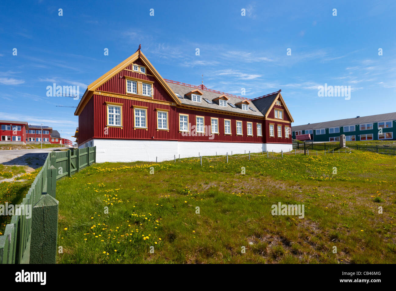 Ilinniarfissuaq colegio de entrenamiento de profesores de Nuuk, Groenlandia Foto de stock