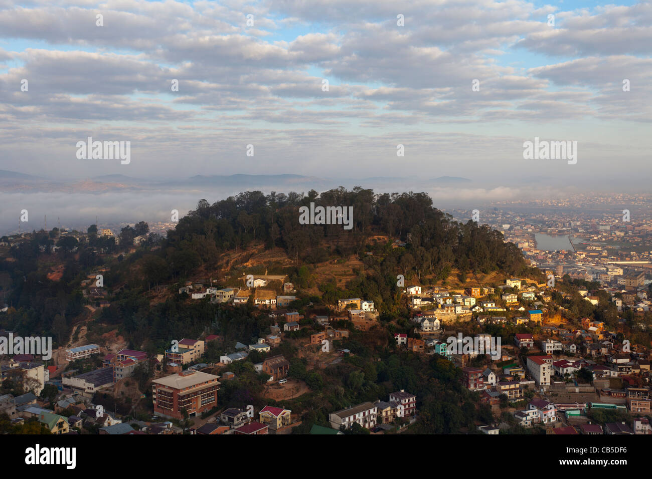 Vista de Antananarivo, capital de Madagascar Foto de stock