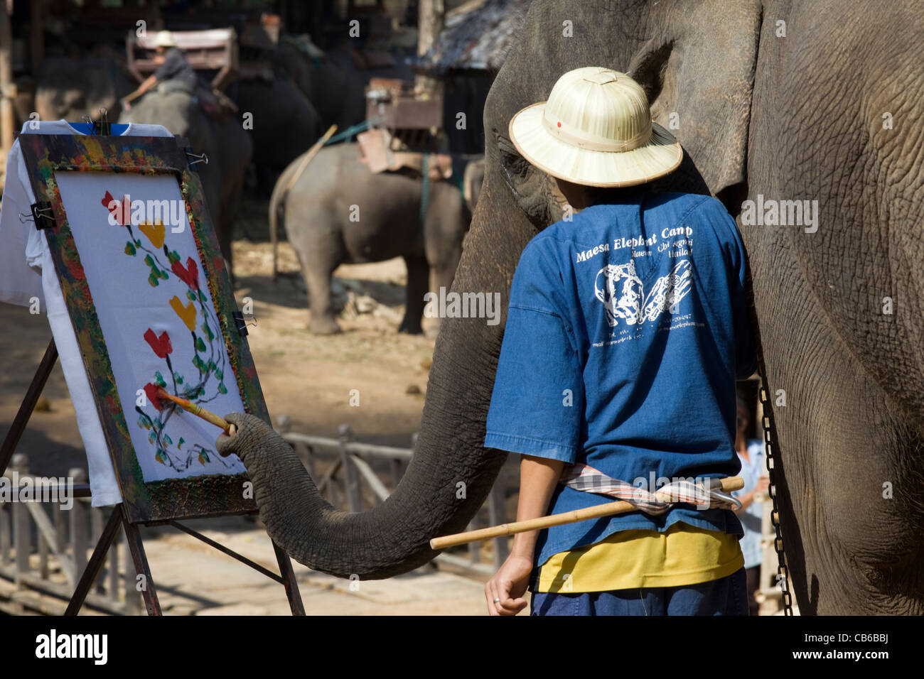 Pintura de elefante fotografías e imágenes de alta resolución - Alamy