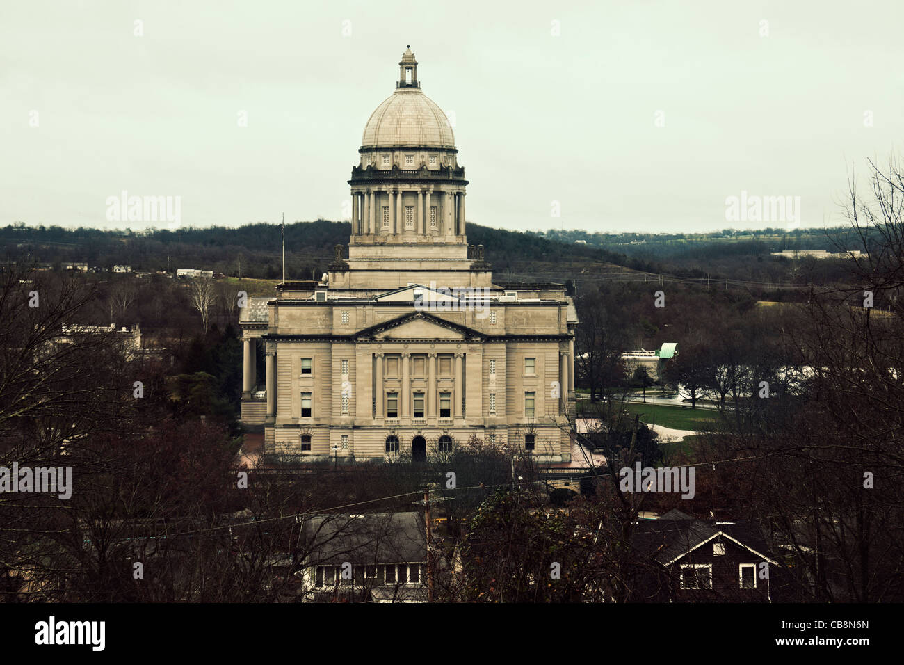 Capitolio del estado de Kentucky en Frankfort. Foto de stock