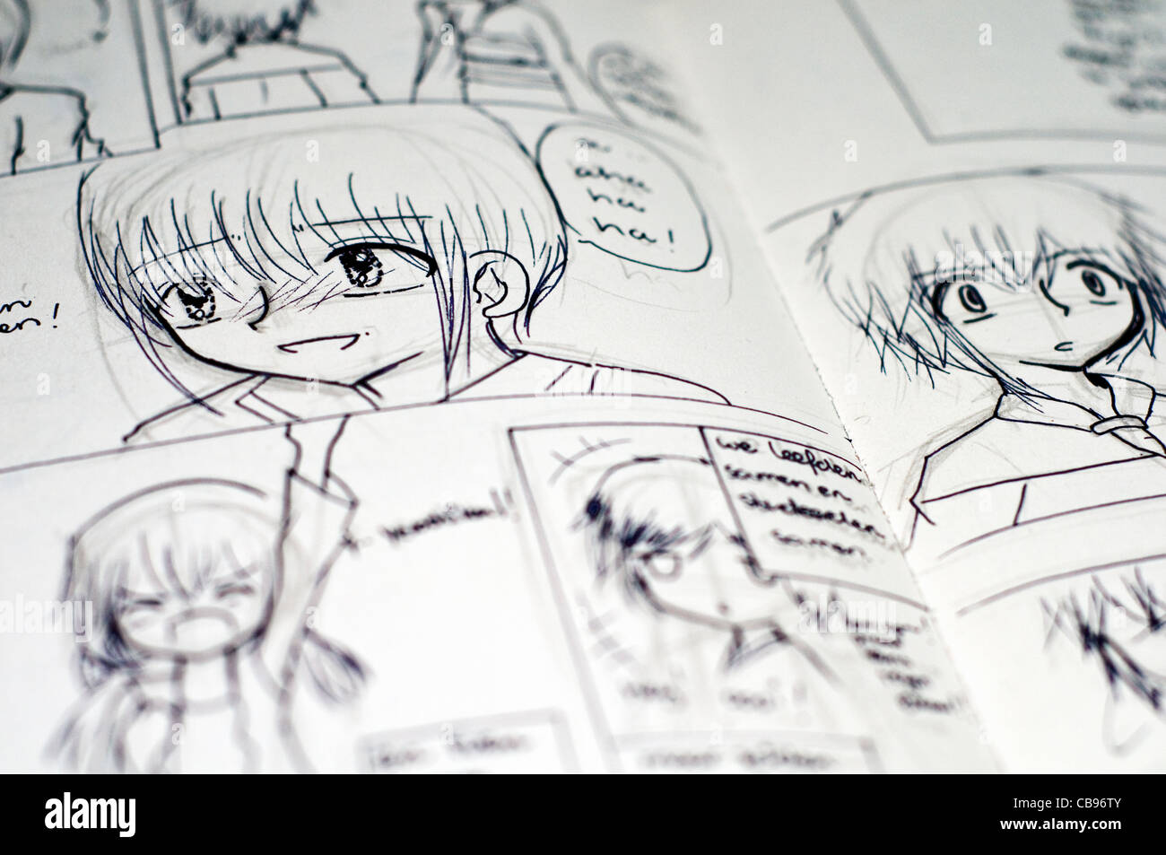 Surtido de Ilustraciones de dibujo Manga (Estilo cómic japonés + Color  digital)