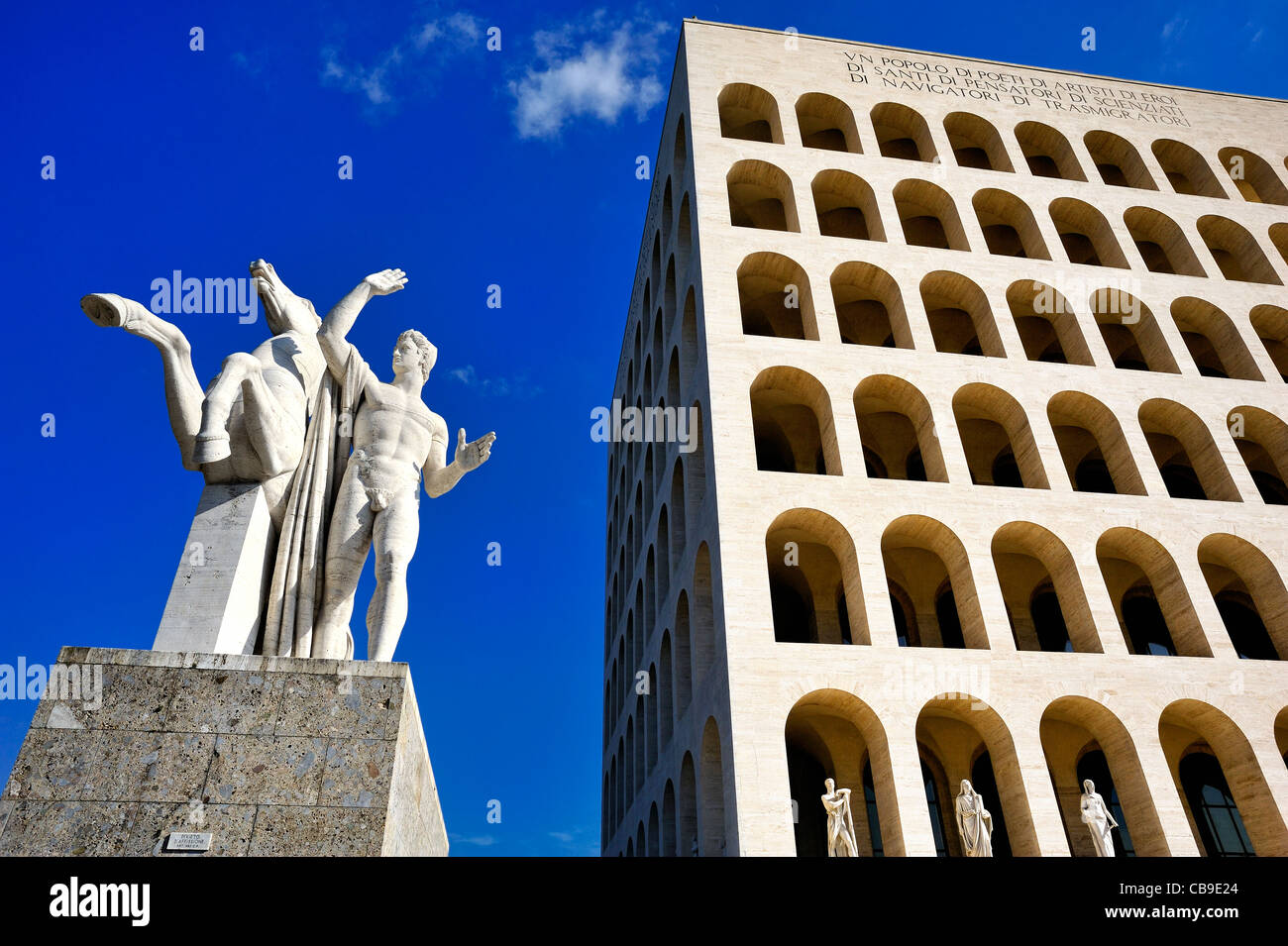 Ministerio de Trabajo, el distrito EUR, Roma, Italia. Foto de stock