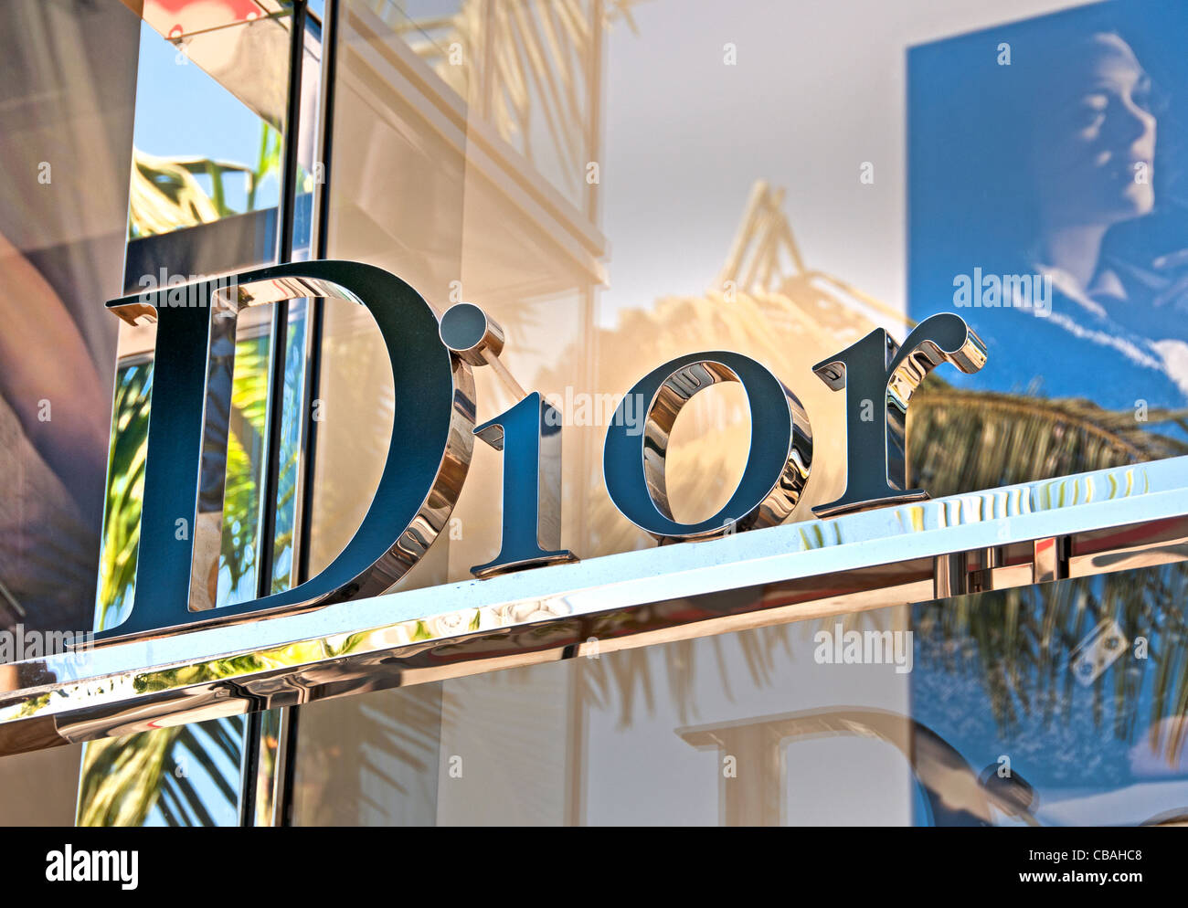 Dior Francia tiendas boutiques de Rodeo Drive en Beverly Hills en Los Ángeles California Estados Unidos Foto de stock