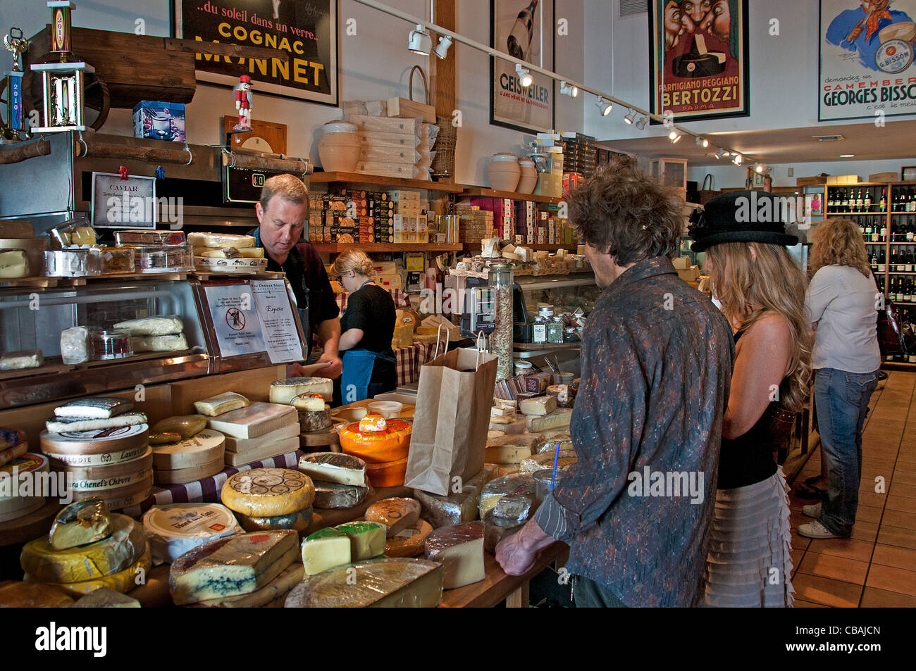 Tienda de quesos de Beverly Hills, Rodeo Drive, Beverly Hills Los Angeles California Foto de stock