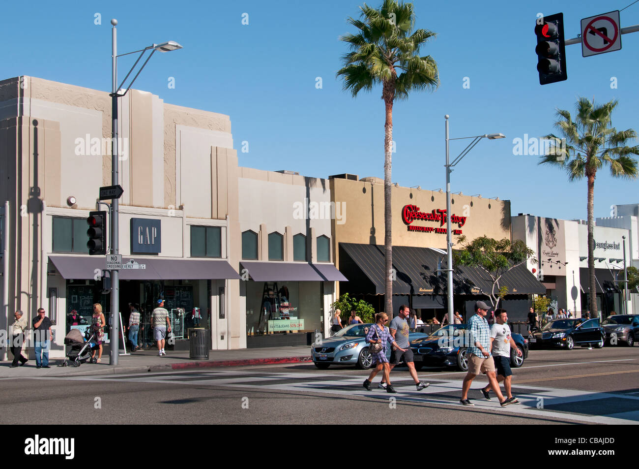 Espacio Moda tiendas boutiques de Rodeo Drive en Beverly Hills en Los Ángeles California Estados Unidos Foto de stock