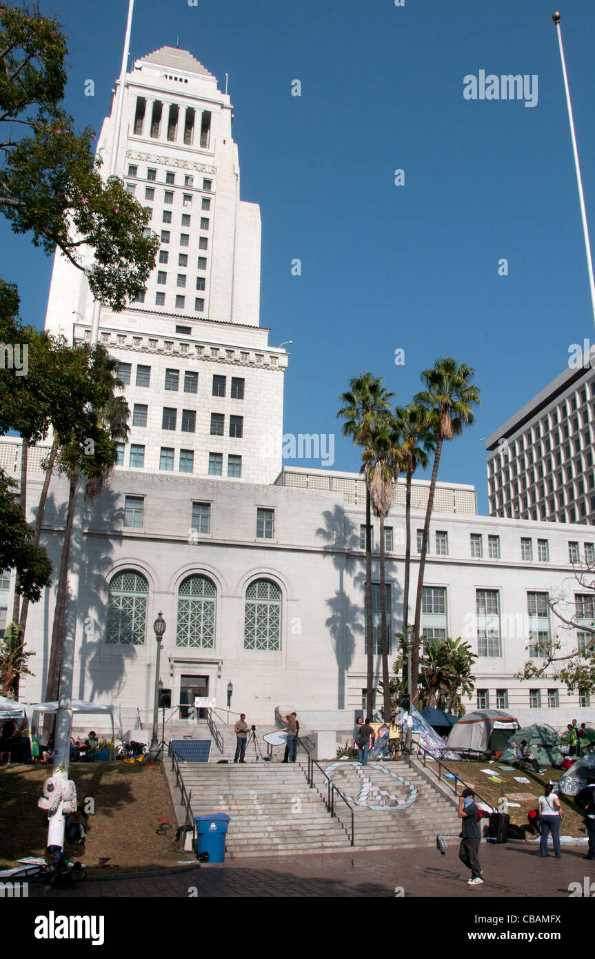 El Ayuntamiento de Los Ángeles California, Estados Unidos de América American EE.UU. Foto de stock