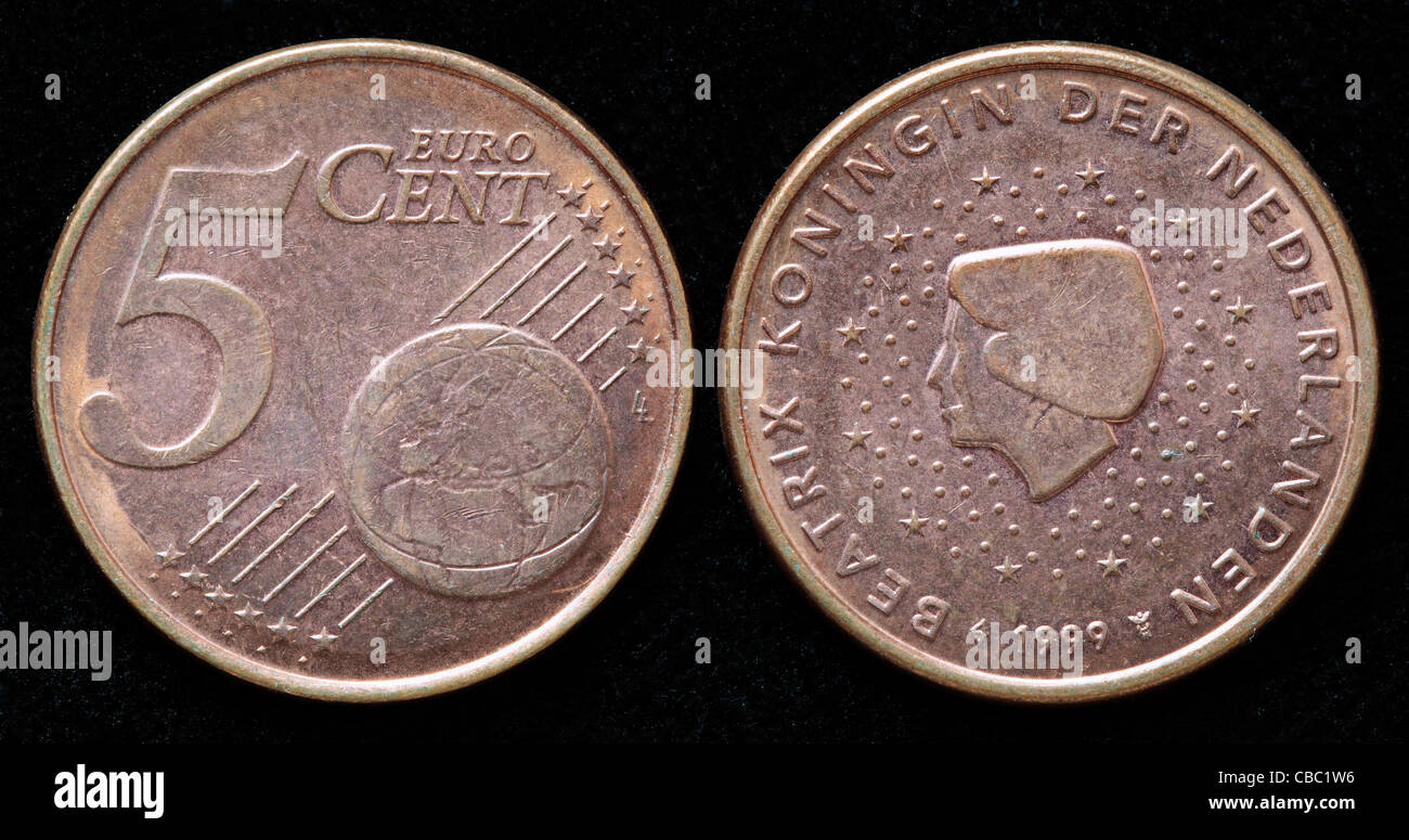 Moneda Holanda 5 Centavos de Euro 1999 - 2001