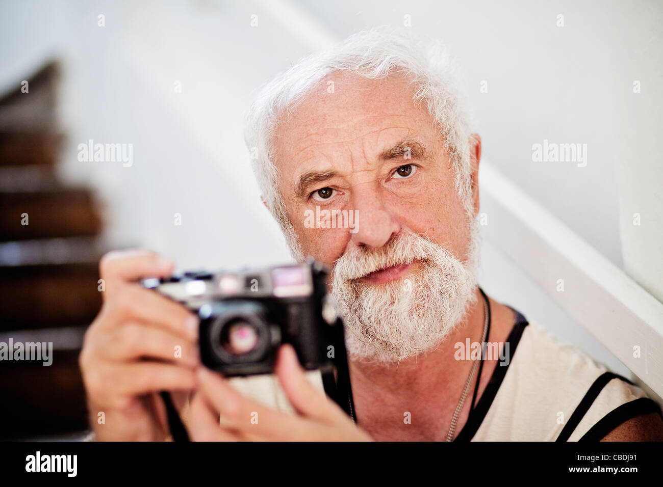 Famoso fotógrafo checo Jindrich Streit es retratada en agosto, 25 en su  casa de Sovinec, República Checa. (CTK Foto/Josef Fotografía de stock -  Alamy