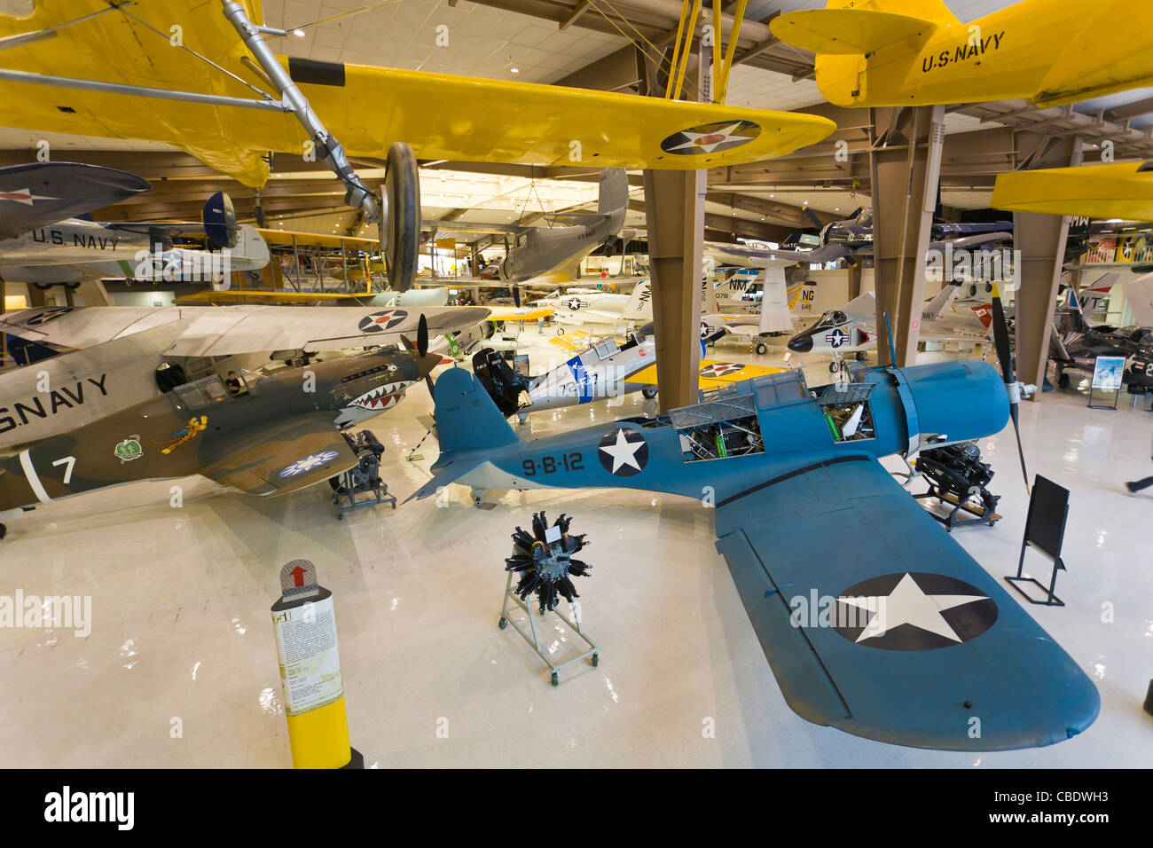 Museo Nacional de Aviación Naval en Pensacola, Florida Foto de stock