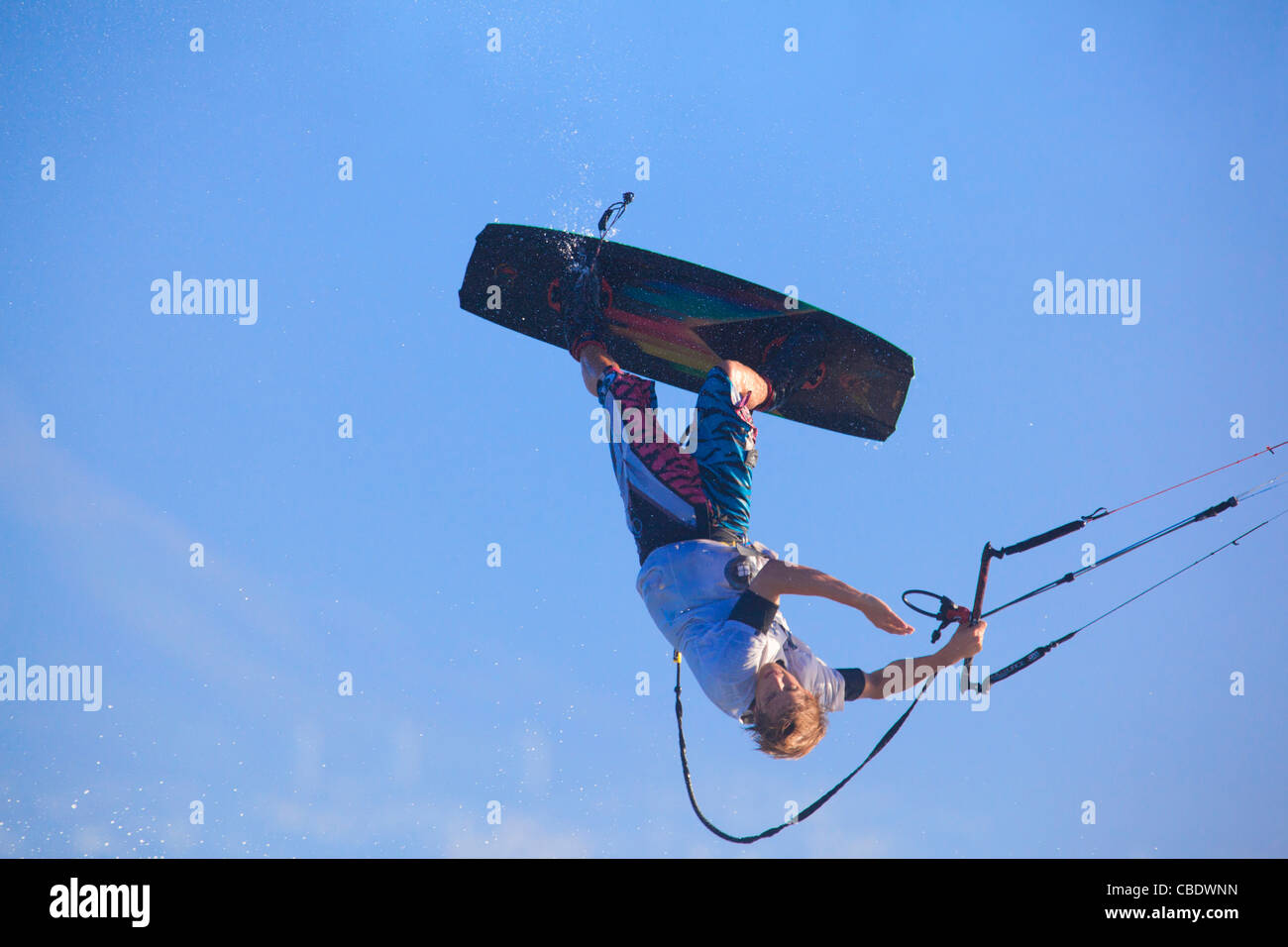 Kitesurf en Cape Town, Sudáfrica Foto de stock