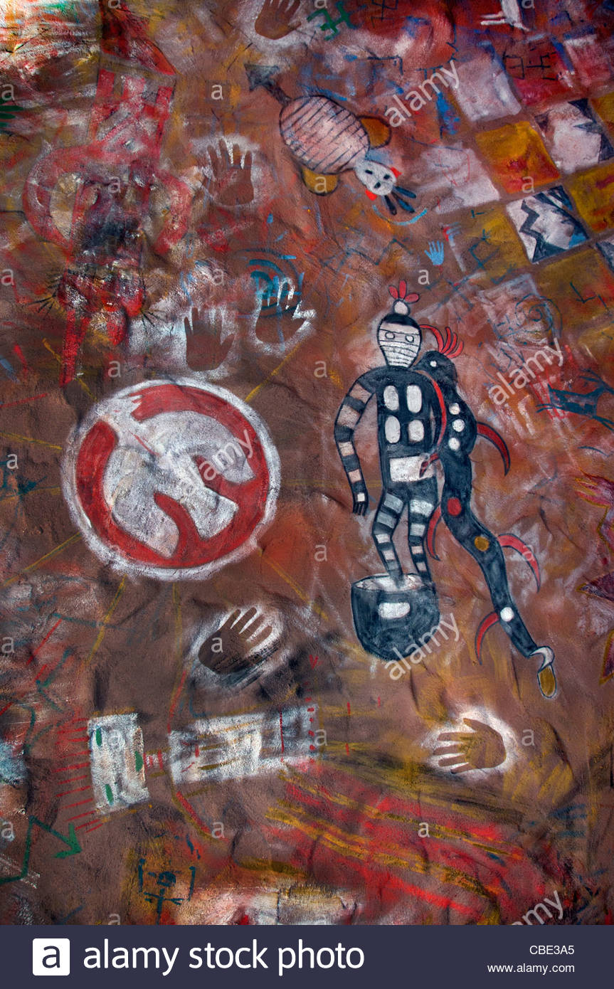 Arizona Grand Canyon Desert Ver La Pintura De La Pared Hopi Arte