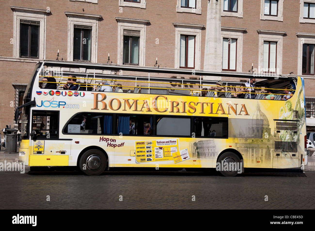 Roma cristiana; la Via della Conciliazione Street; Vaticano; Roma Foto de stock