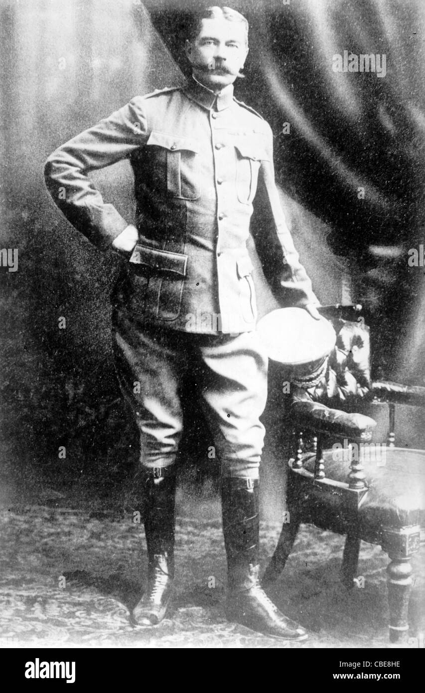 Lord Kitchener, Mariscal de Campo Horatio Herbert Kitchener, primer Conde de Kitchener Foto de stock