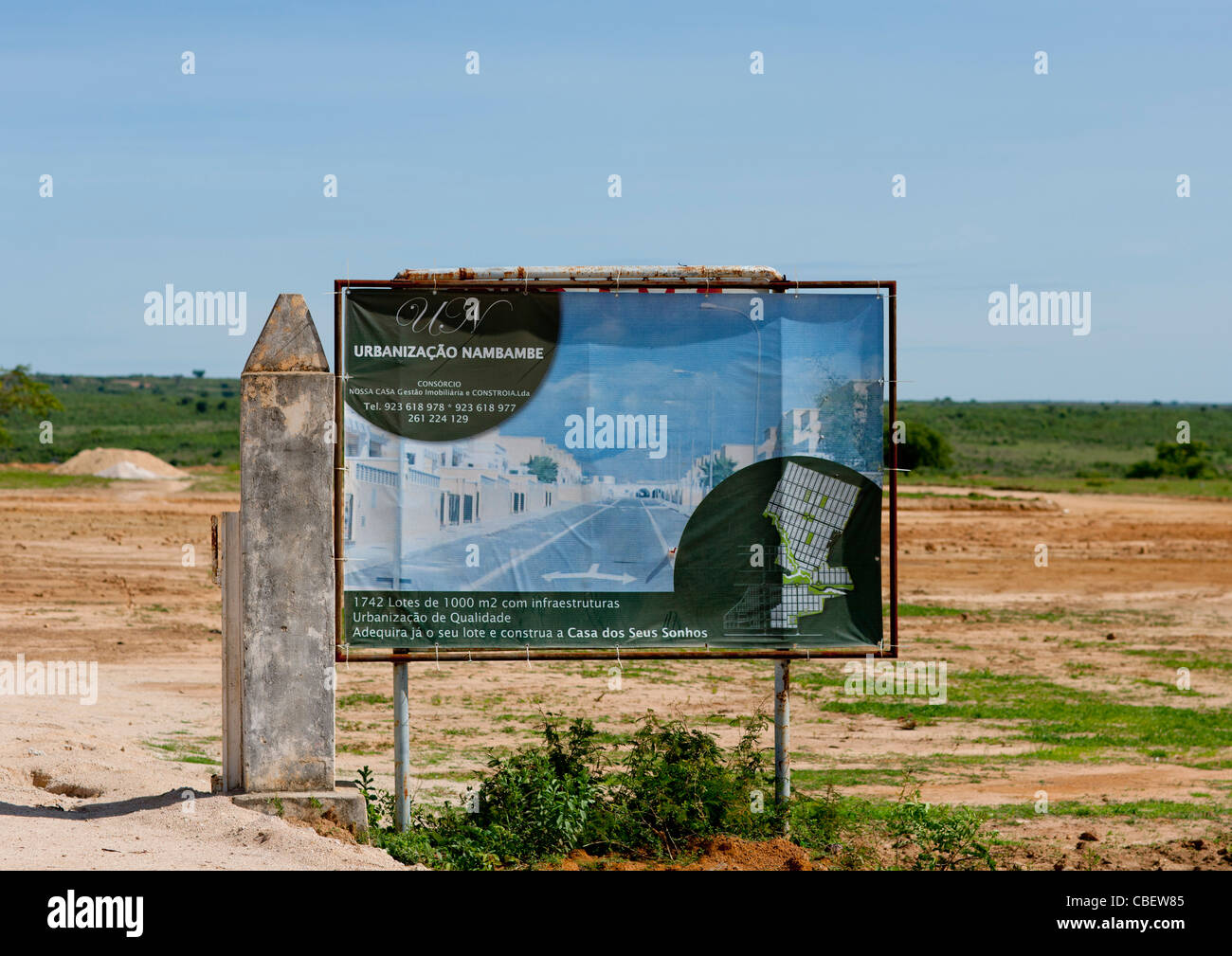 Proyecto Inmobiliario en Lubango, Angola Foto de stock