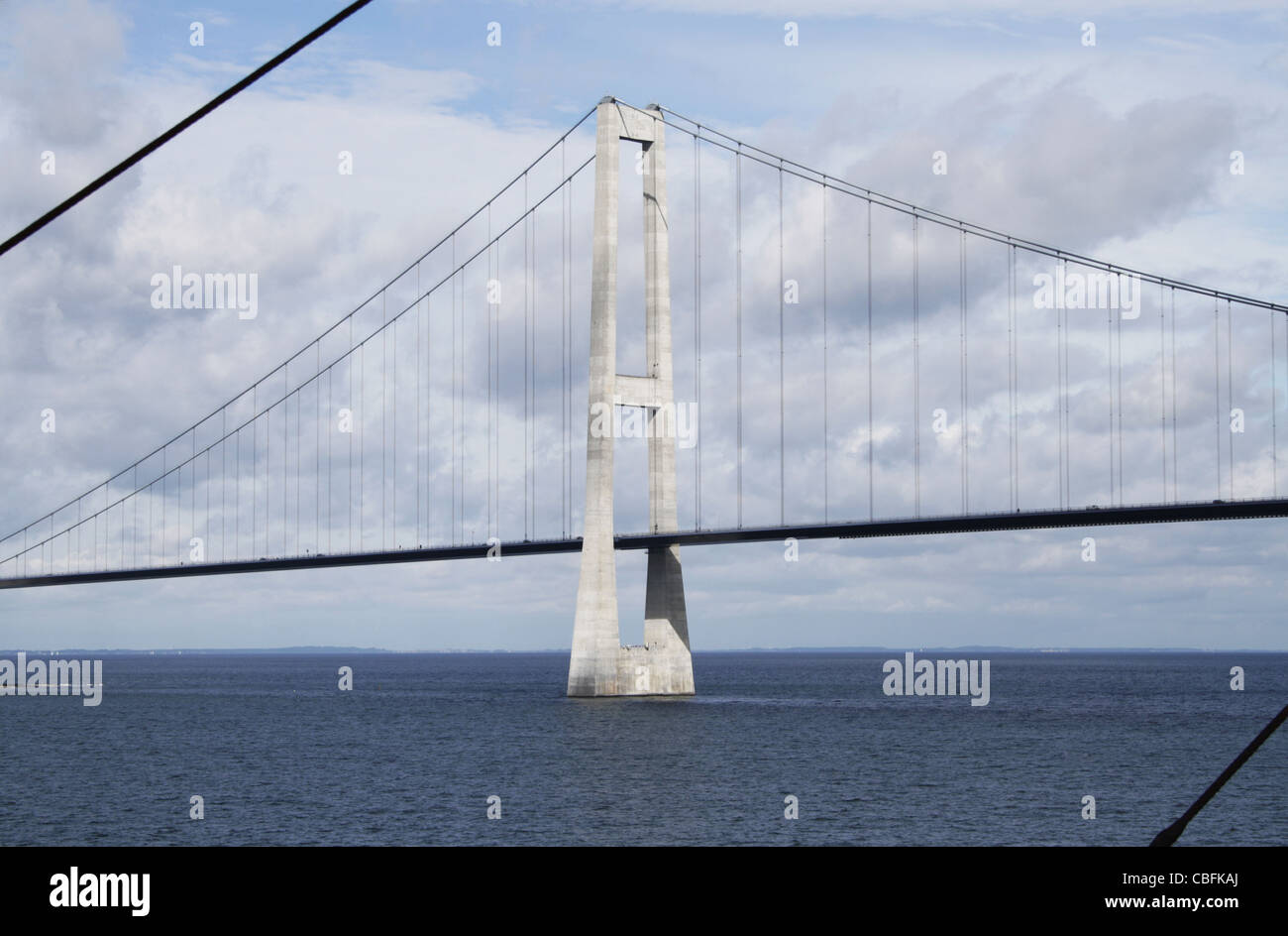 El Oresund o puente de Öresund. El puente que une Suecia y Dinamarca, y