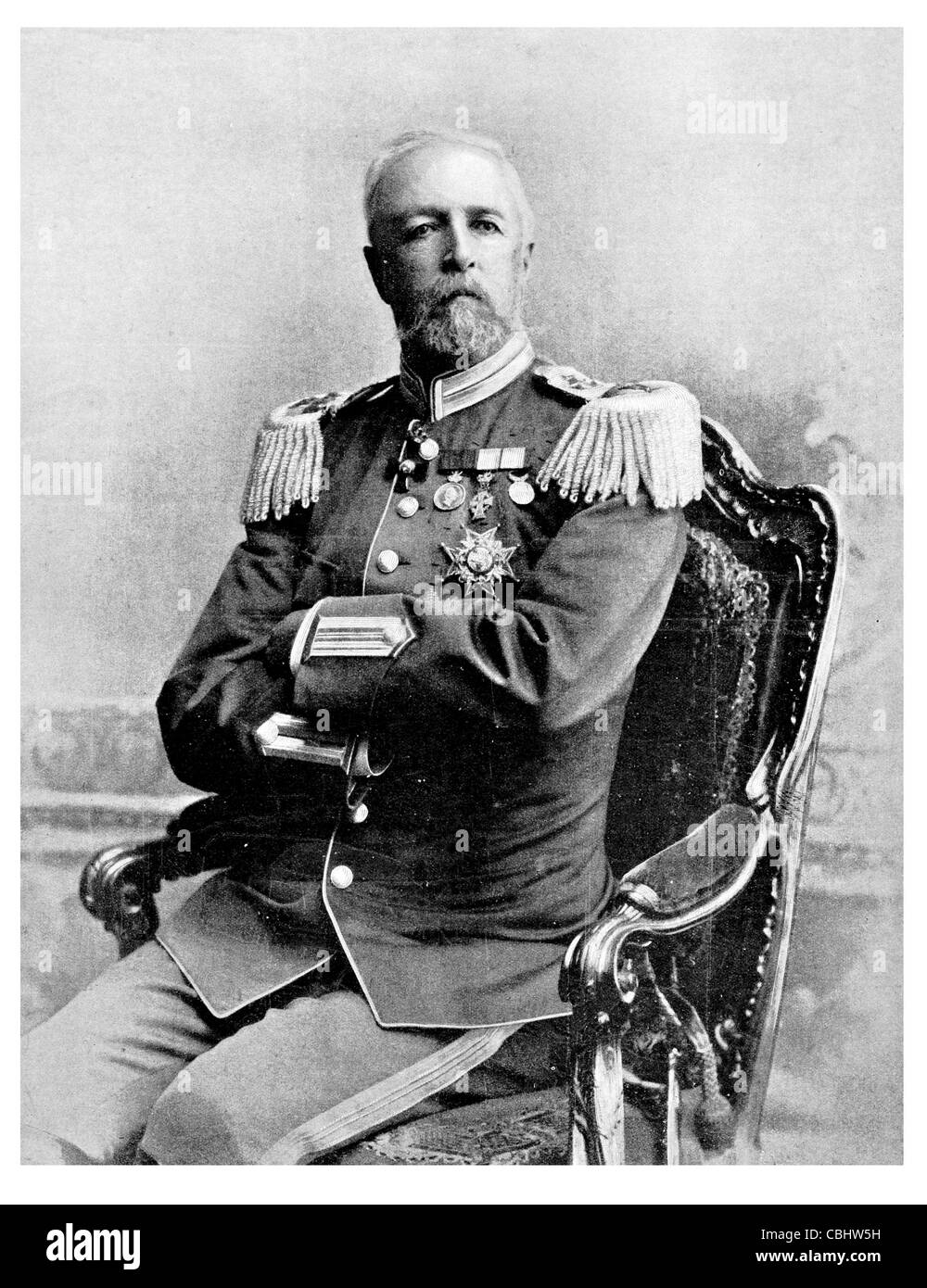 Oscar II 1829 1907 Fredrik Rey Suecia Noruega regal royal imperial gobernante soberano monarca potentado coronado emperador head prince Foto de stock