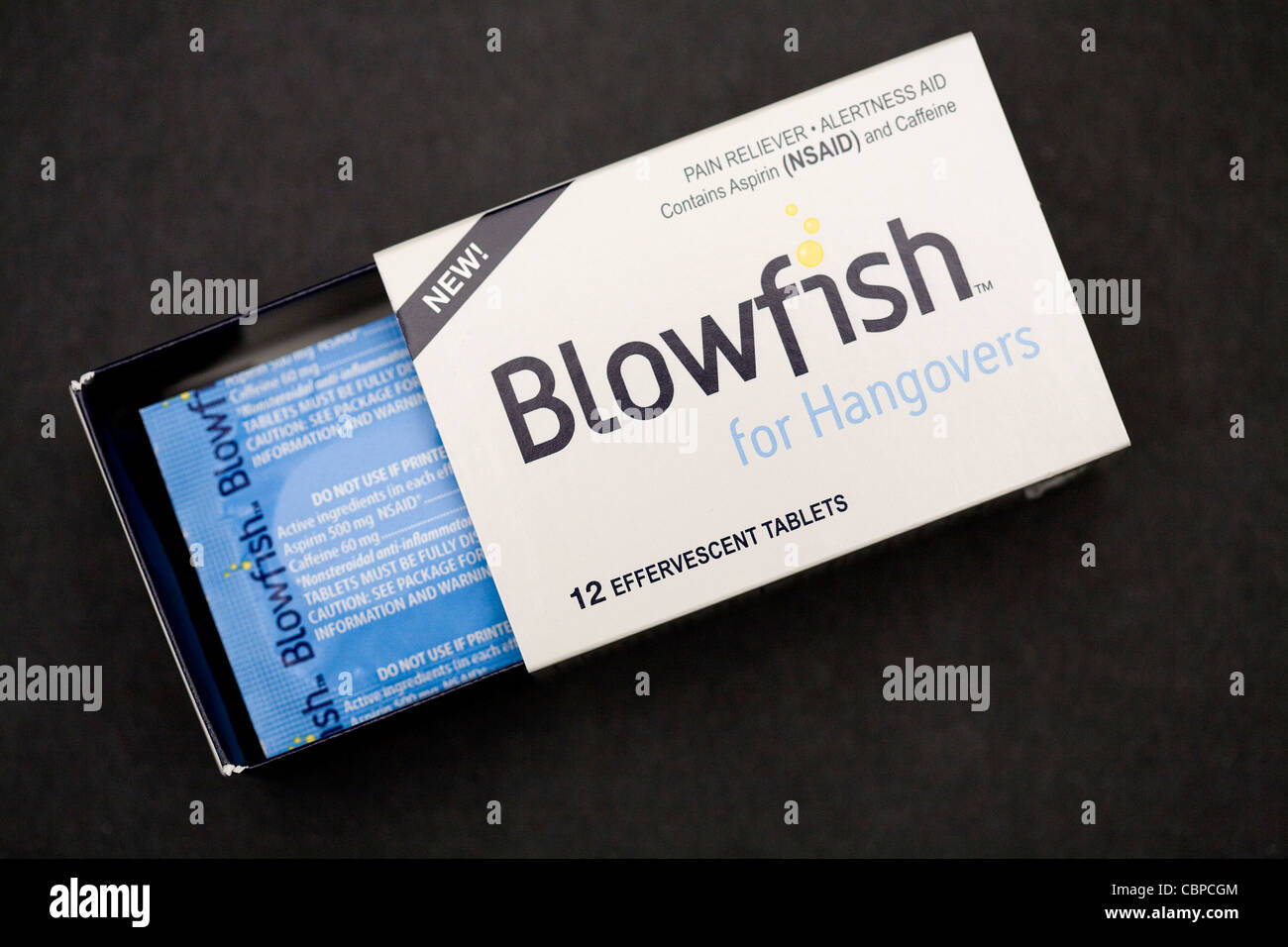Blowfish- aprobados por la FDA de curar la resaca. Foto de stock